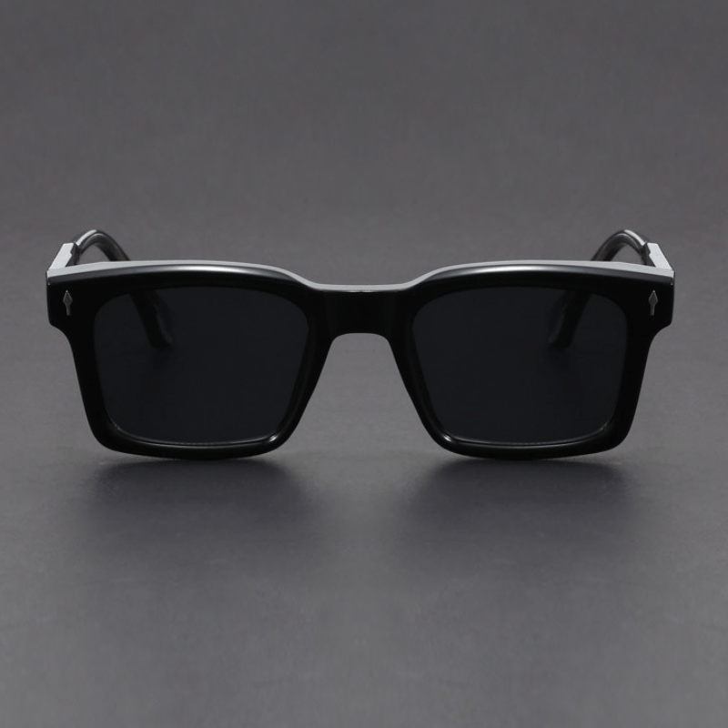 Gafas de Sol Cuadradas para Hombre con Montura de Acetato y Lentes de Protección UV400