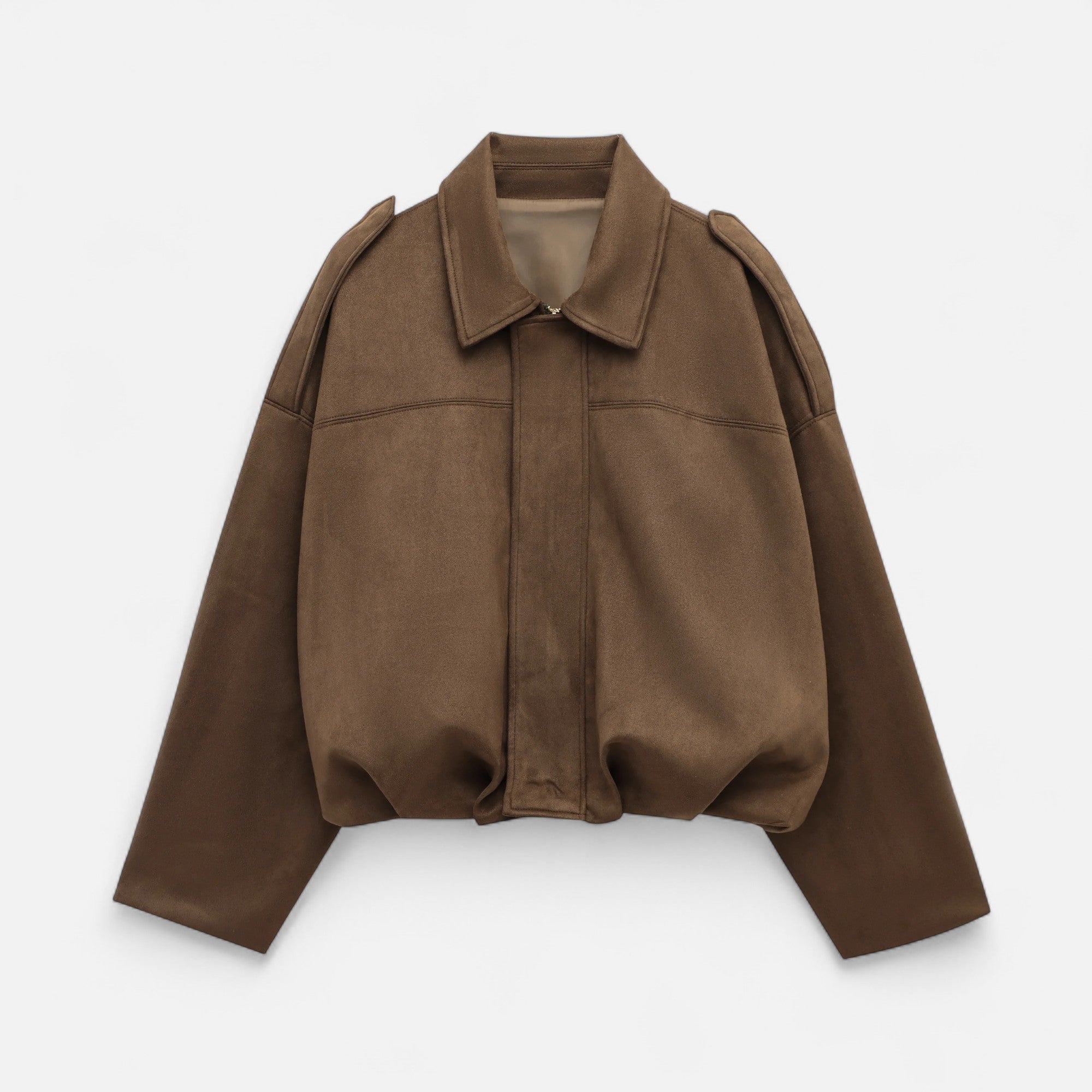 Eliaro Moda | Chaqueta de Gamuza Clásica Mujer con Solapa