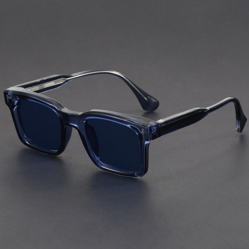 Gafas de Sol Cuadradas para Hombre con Montura de Acetato y Lentes de Protección UV400