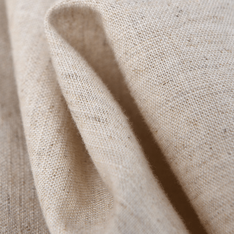 Camicia da Uomo in Cotone e Lino a Manica Lunga con Colletto a Risvolto e Bottoni