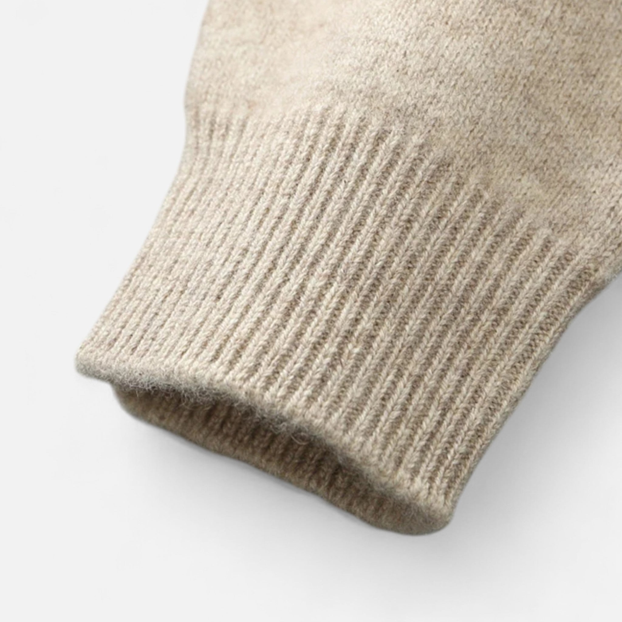 Eliaro Moda | Pánský svetr z merino vlny s vysokým límcem a zipem
