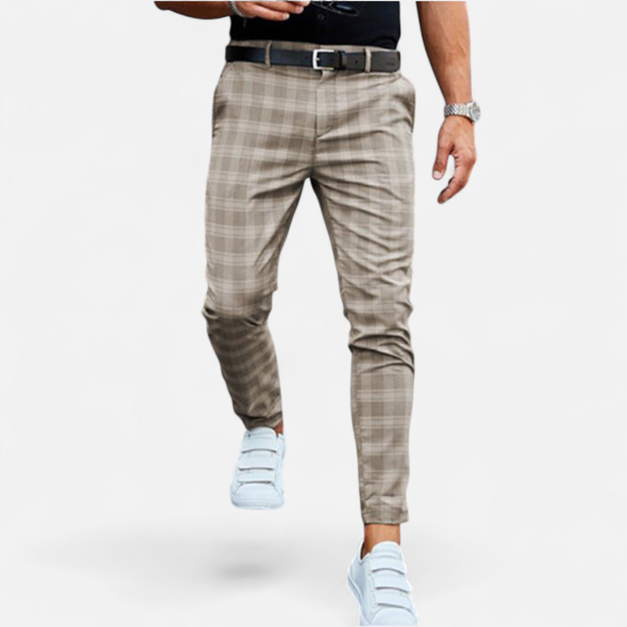 Eliaro Moda | Chinos Homme Slim Fit Carreaux Classiques avec Stretch