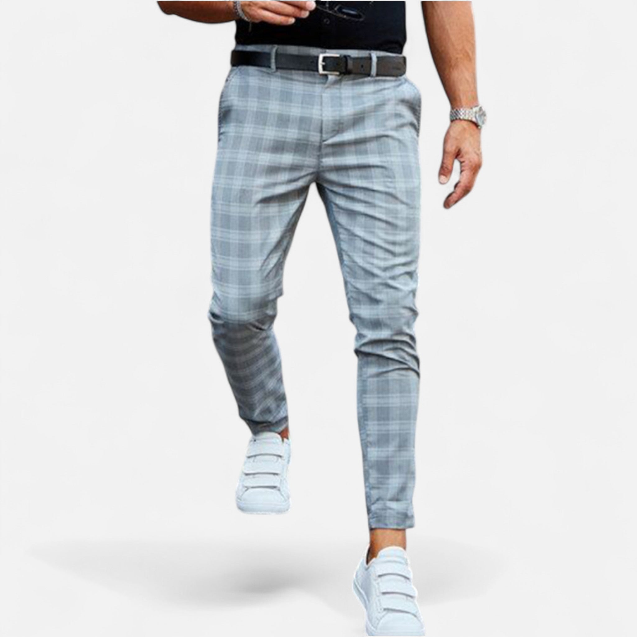 Eliaro Moda | Chinos Homme Slim Fit Carreaux Classiques avec Stretch