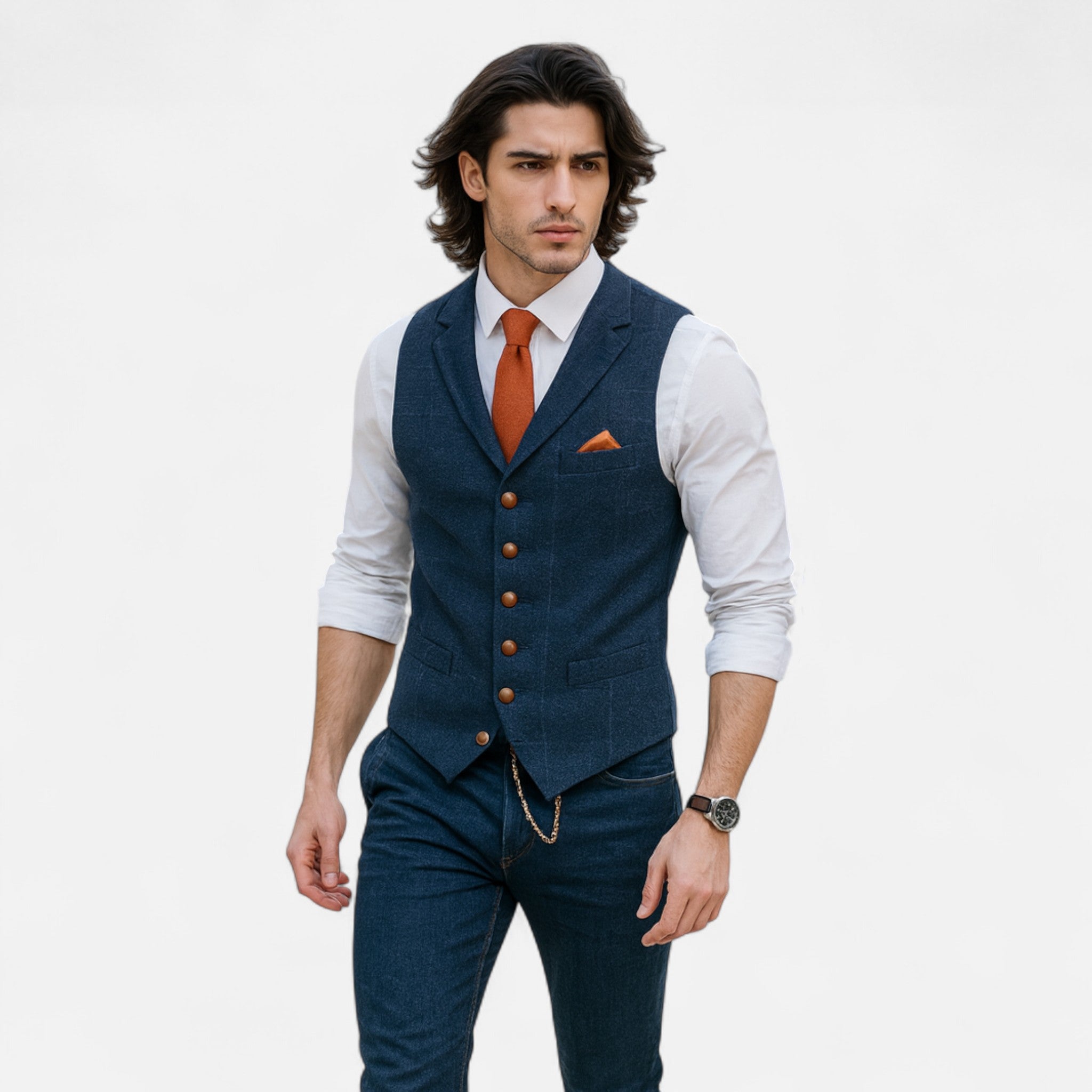 Eliaro Moda | Chaleco Hombre Vintage con Corte Clásico