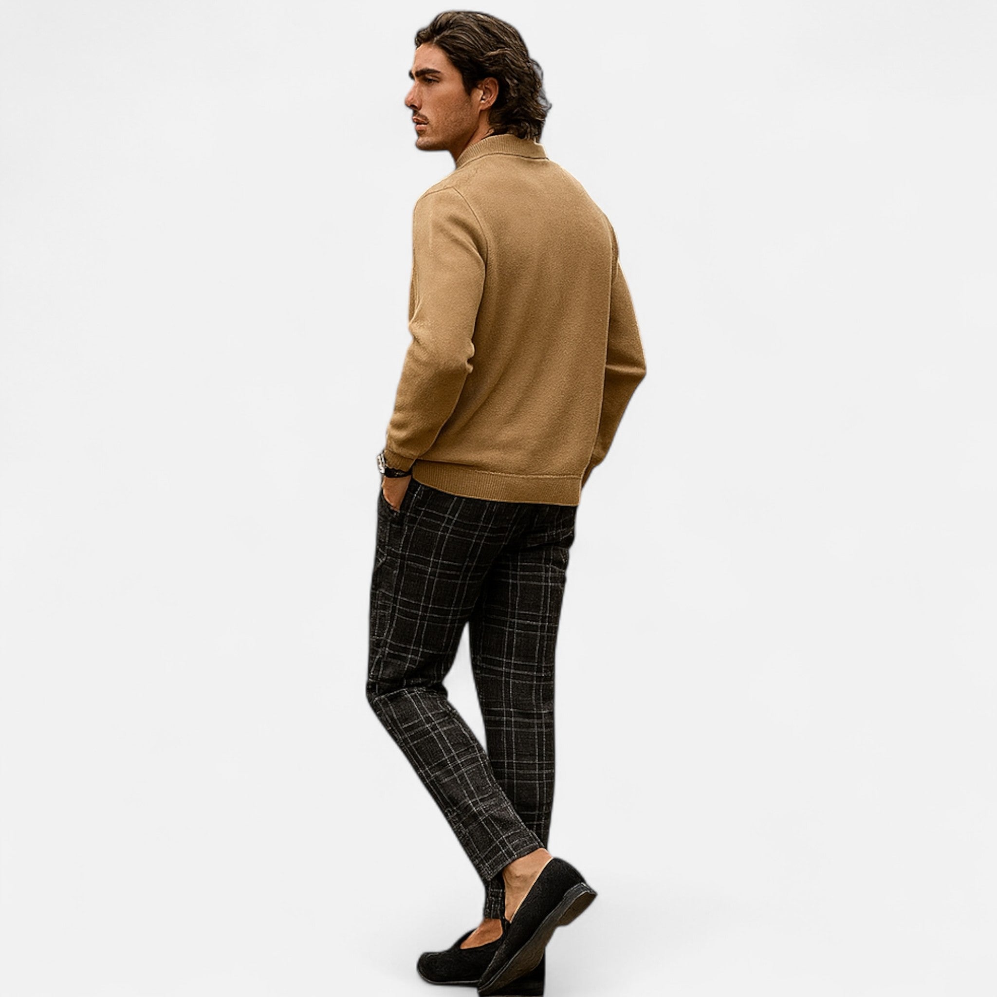 Eliaro Moda | Chinos Homme Slim Fit Carreaux Classiques avec Stretch
