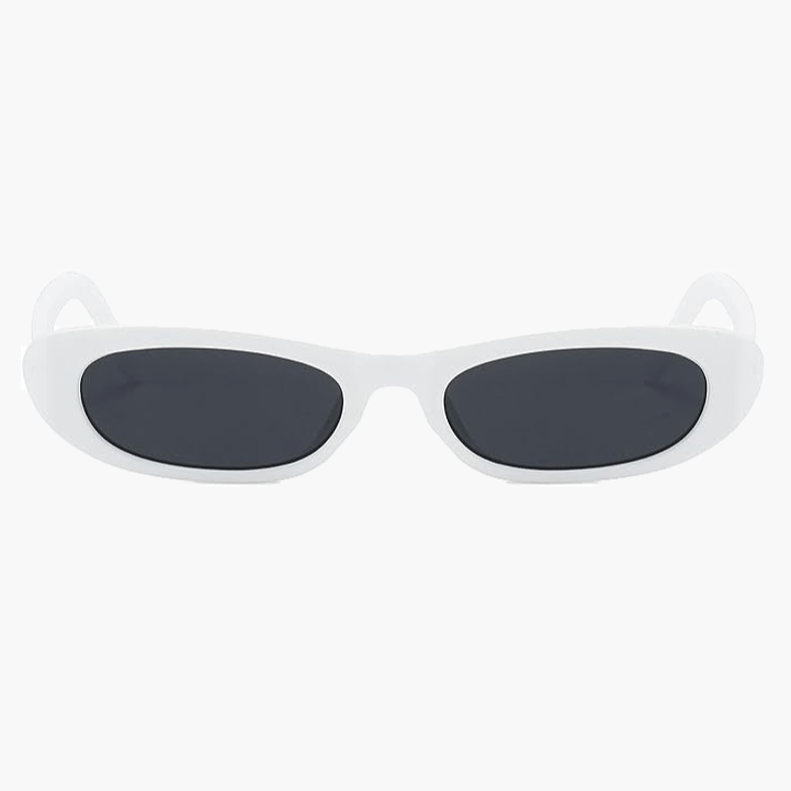 Lunettes de soleil ovales à petite monture style vintage pour femme