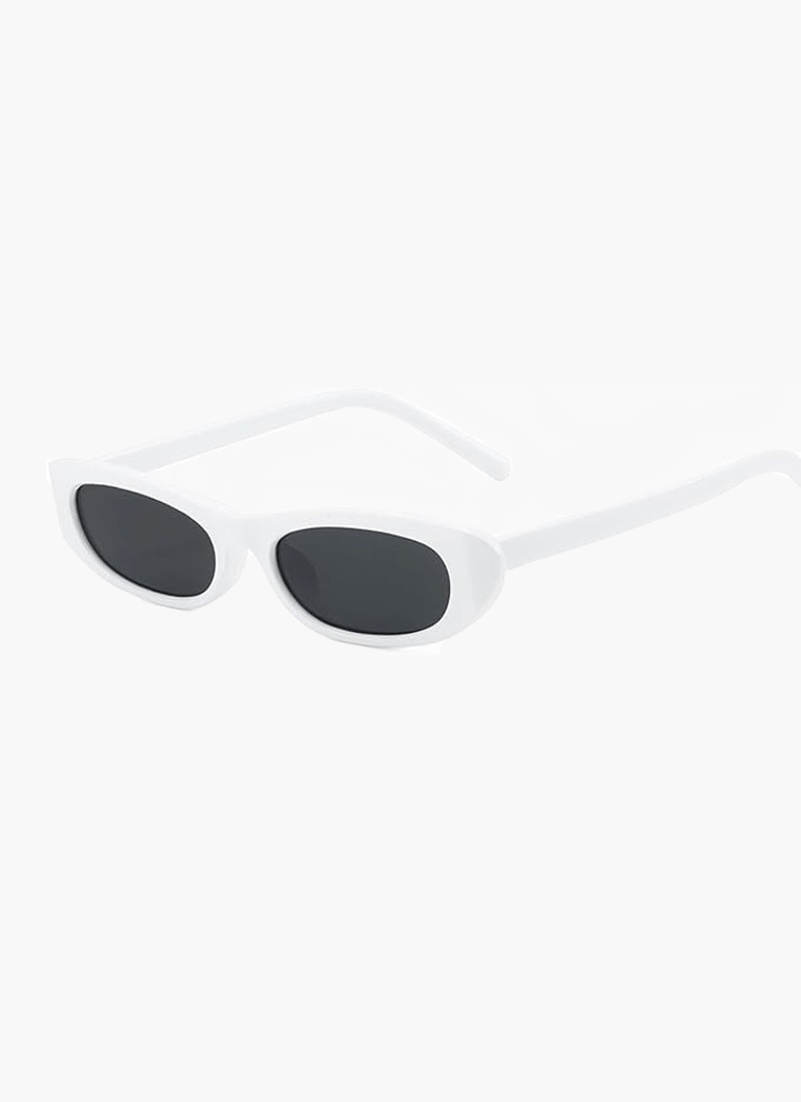 Lunettes de soleil ovales à petite monture style vintage pour femme