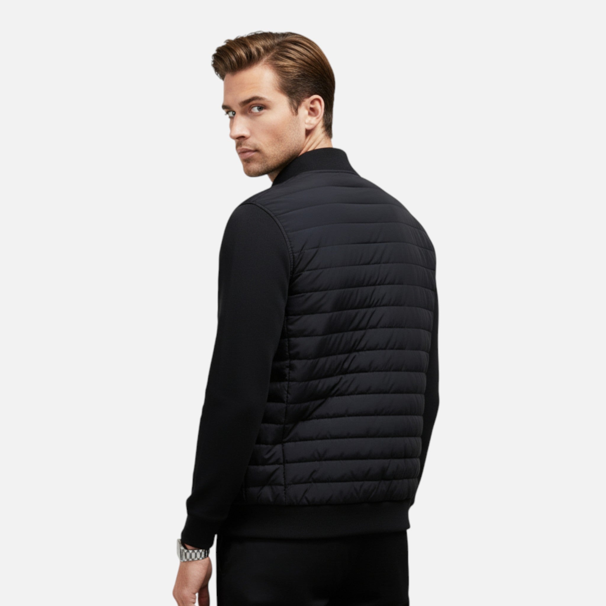 Eliaro Moda | Chaqueta Hombre Invierno Ligera Cuello Alto