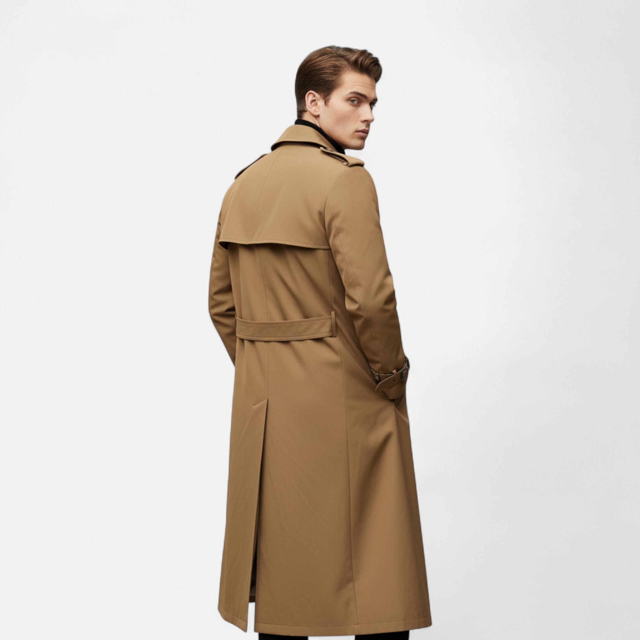 Eliaro Moda | Men's Winter Trench Coat Refined Style