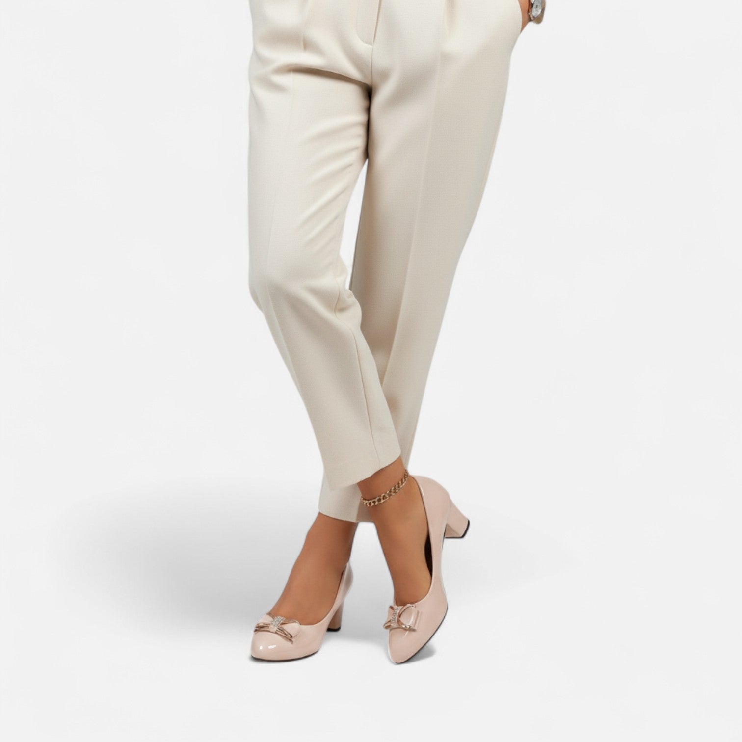 Eliaro Moda | Saltos Altos com Laço Cristal Mulher