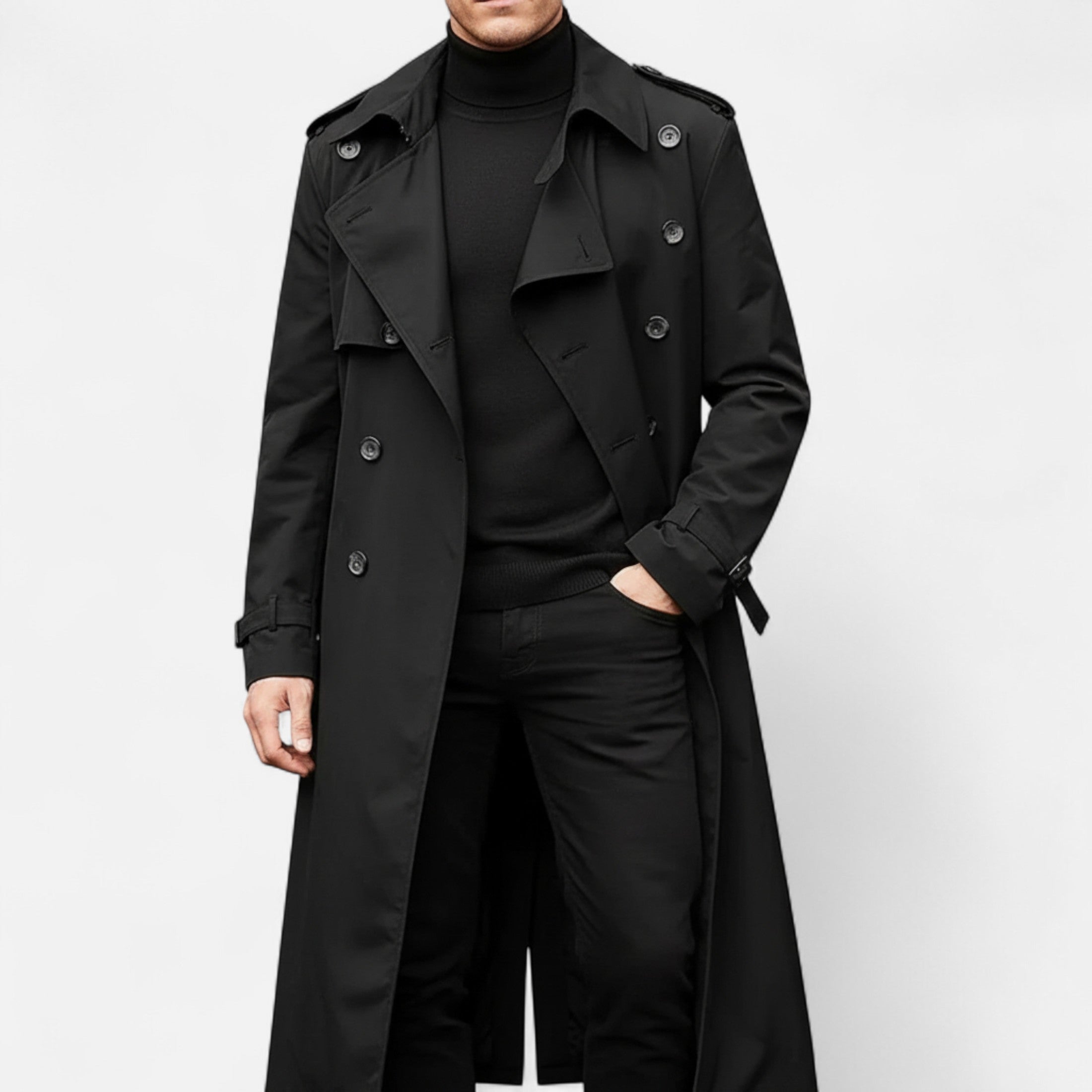 Eliaro Moda | Men's Winter Trench Coat Refined Style