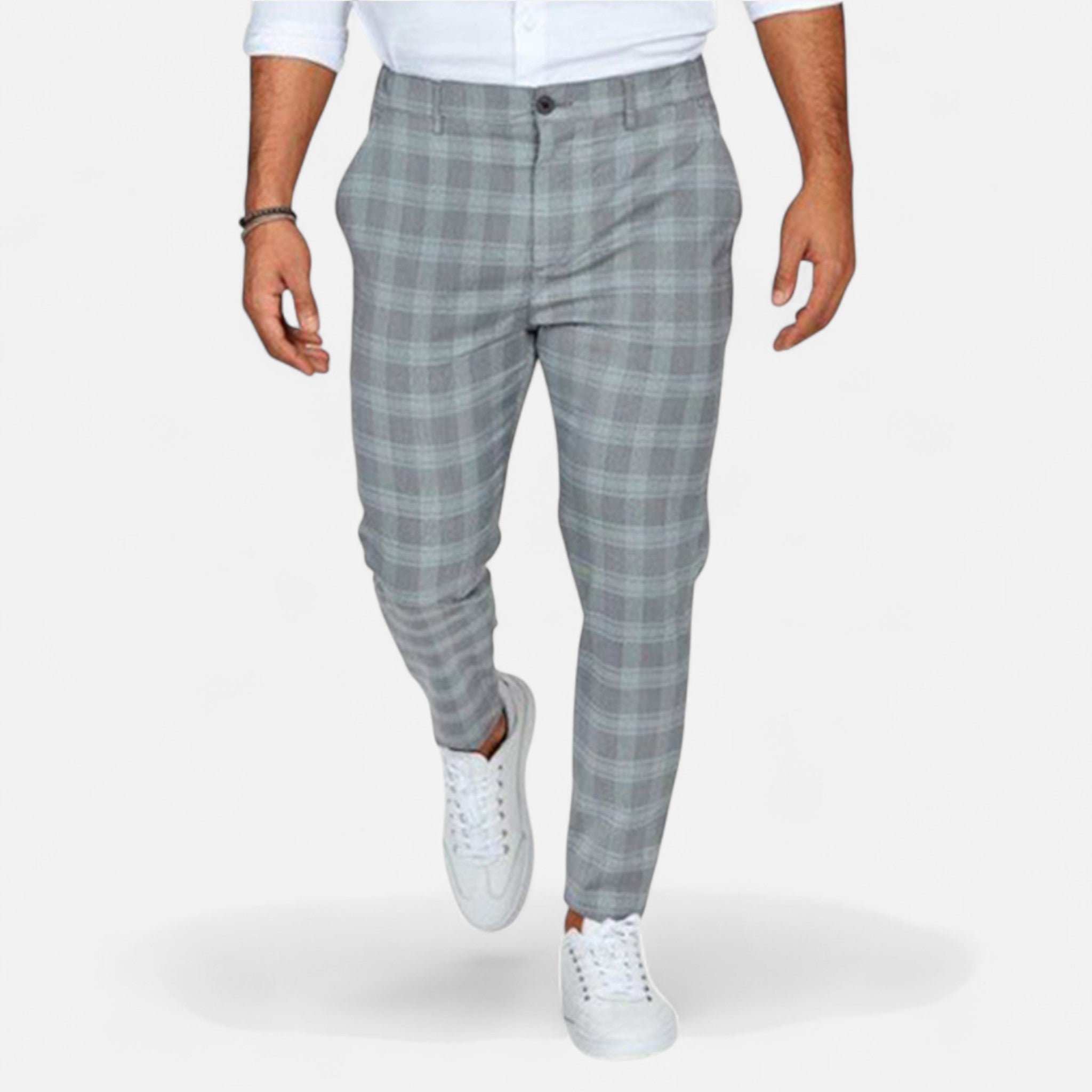 Eliaro Moda | Chinos Homme Slim Fit Carreaux Classiques avec Stretch