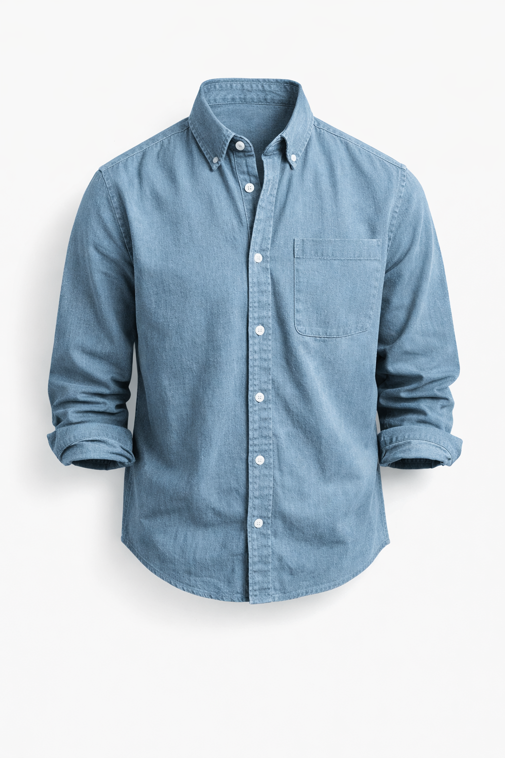 Camicia casual da uomo a manica lunga