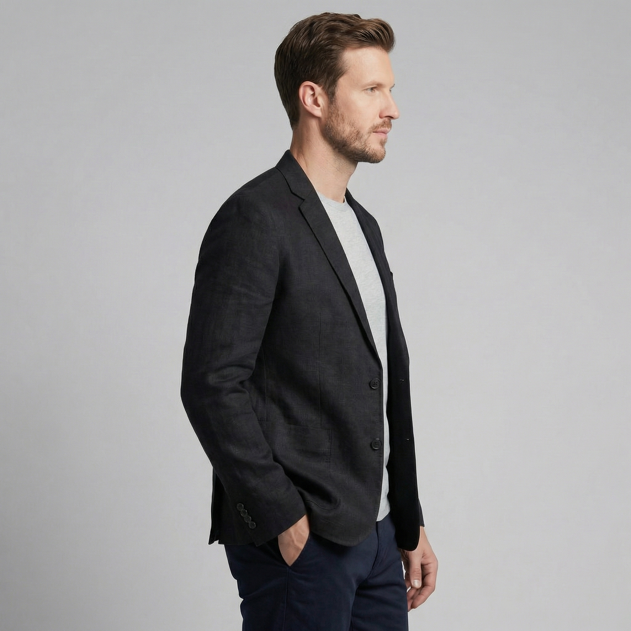 Blazer de lino hombre | chaqueta ligera para eventos