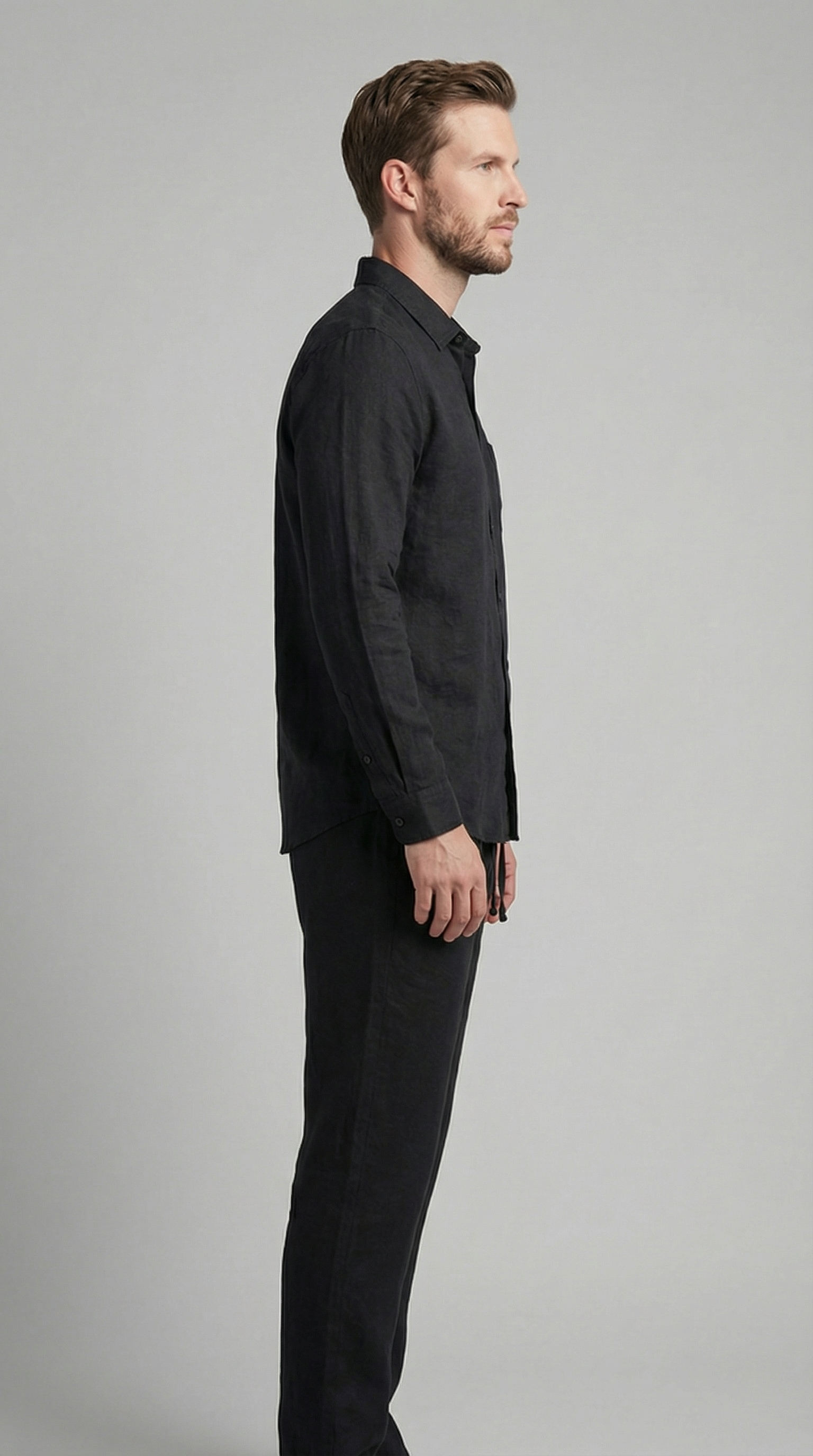 Men's linen set | two-piece slim fit set