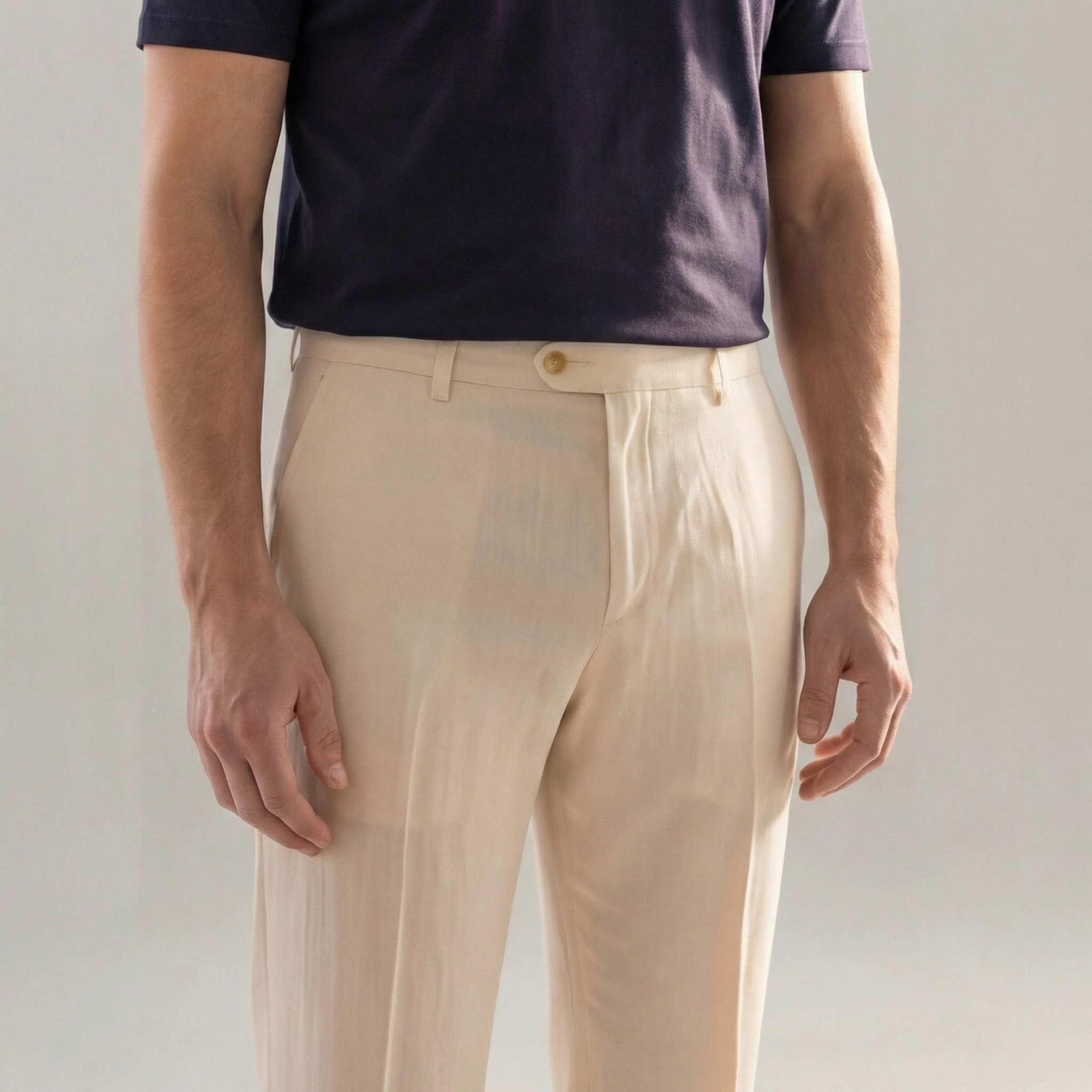 Pantalón de lino hombre | ajuste relajado para diario