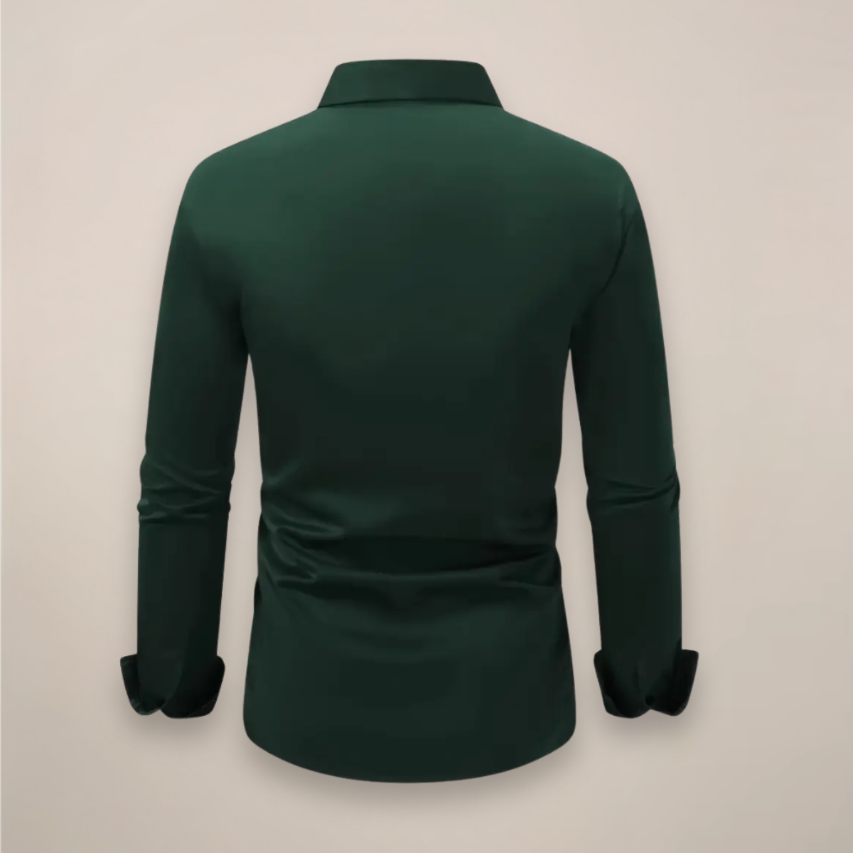 Camicia uomo a manica lunga — collo a revers — taglio regolare — ufficio