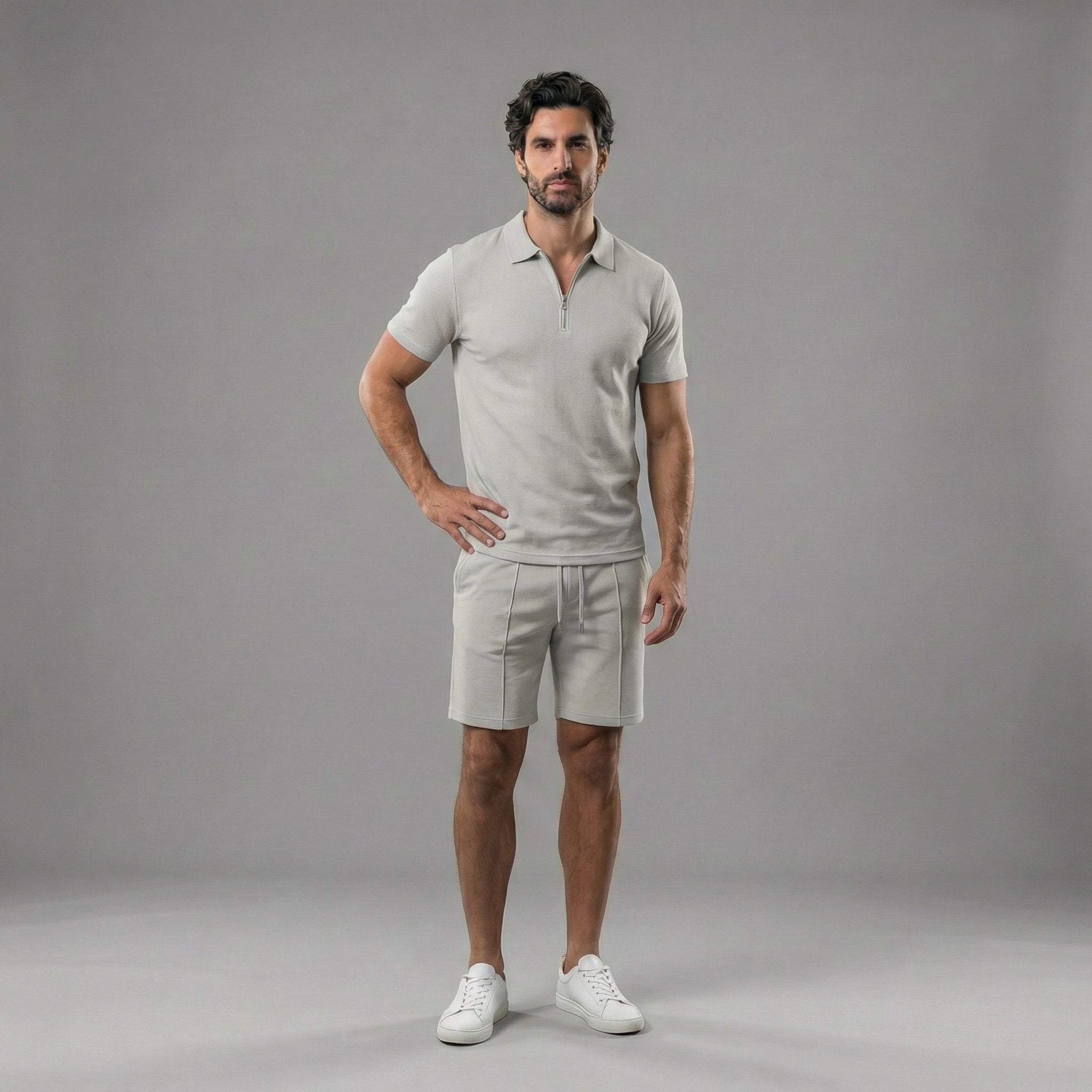 Ensemble polo et short homme | coton décontracté quotidien