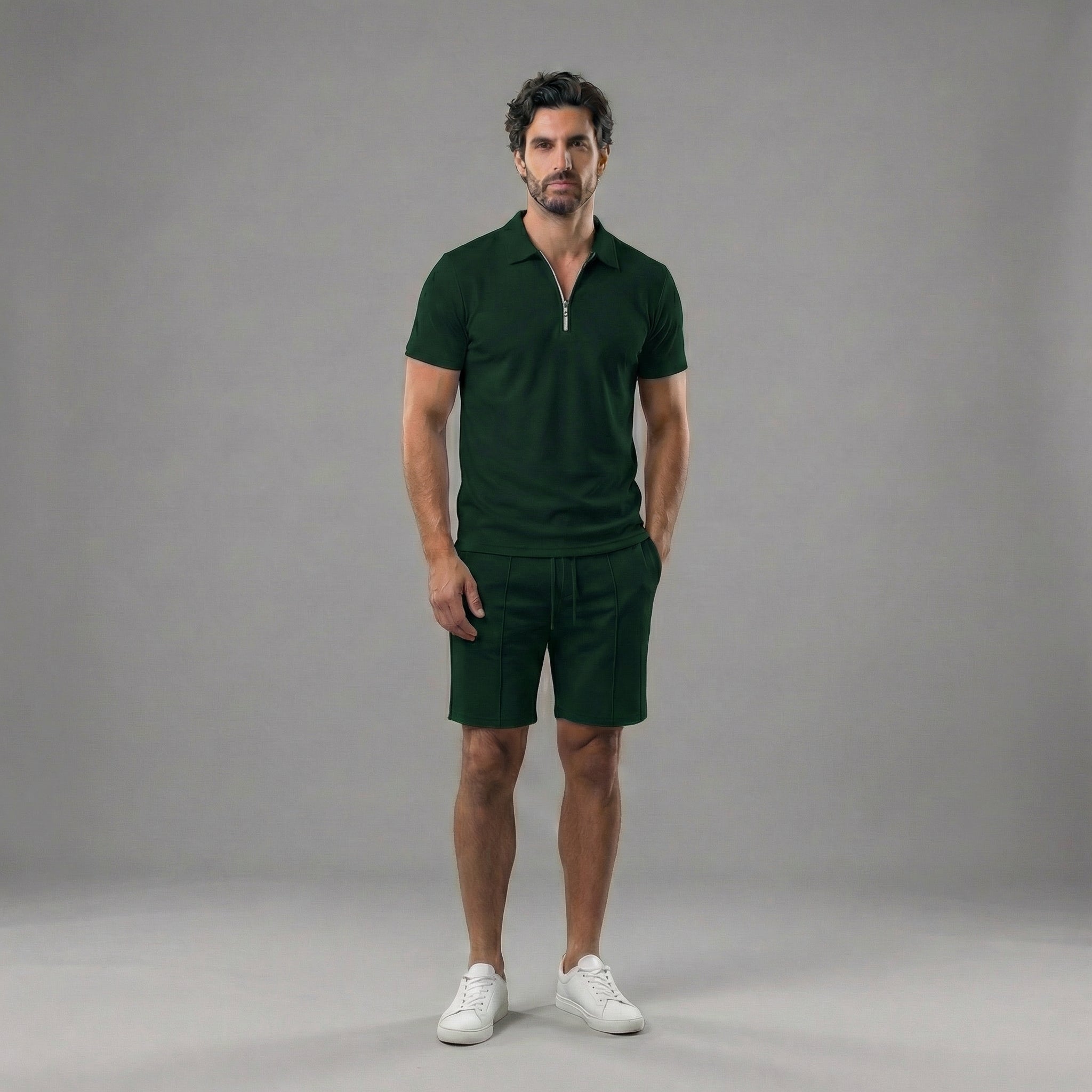Ensemble polo et short homme | coton décontracté quotidien