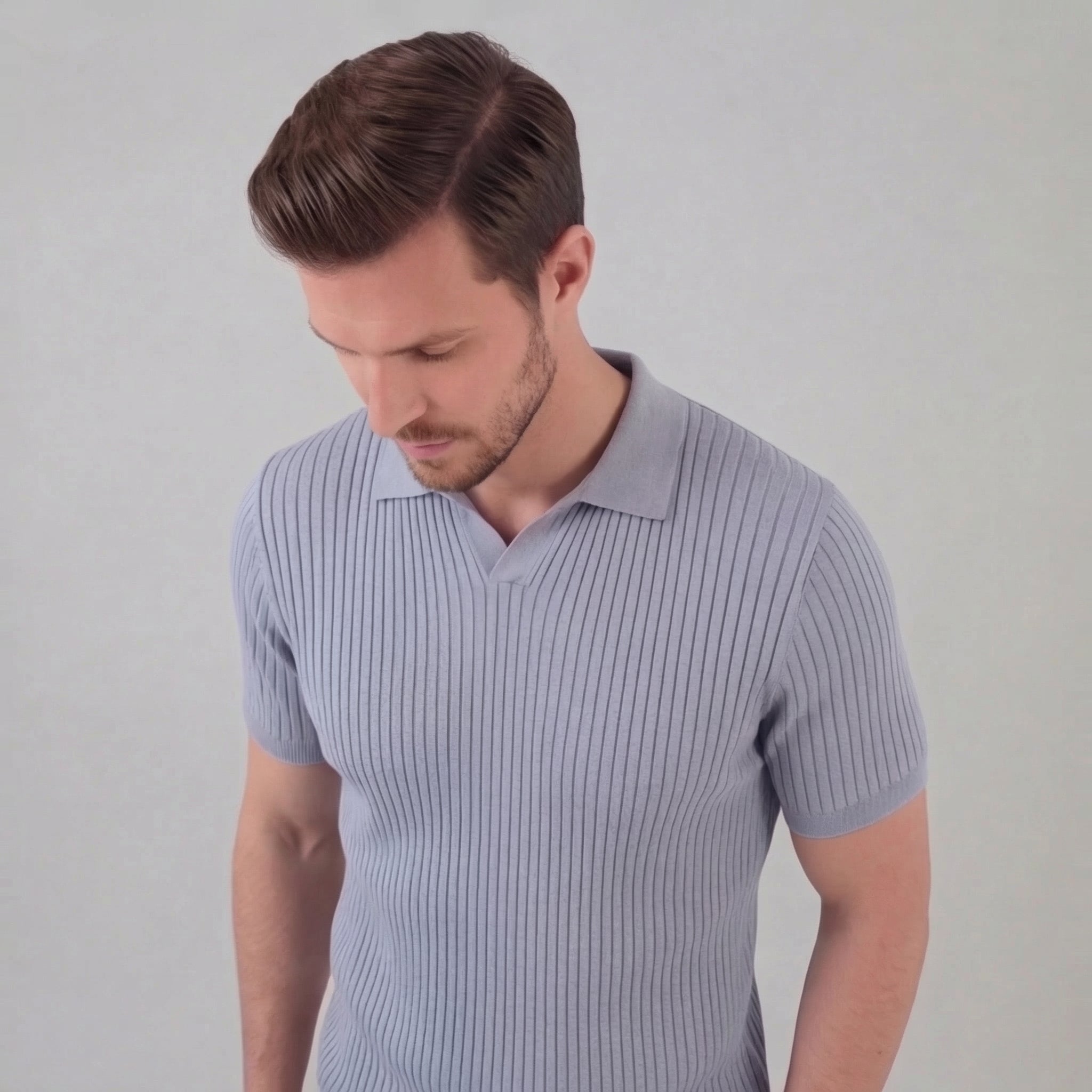 Polo punto hombre | camiseta de algodón entallada