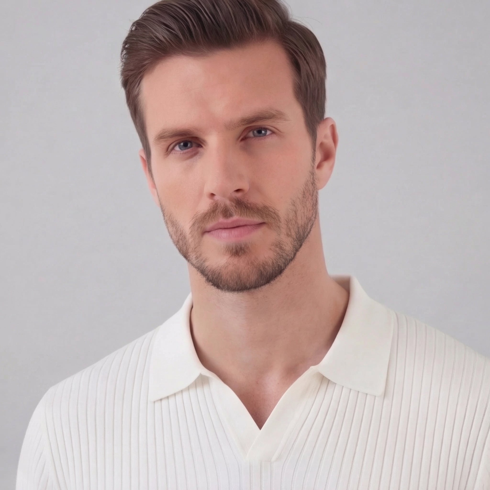 Polo punto hombre | camiseta de algodón entallada