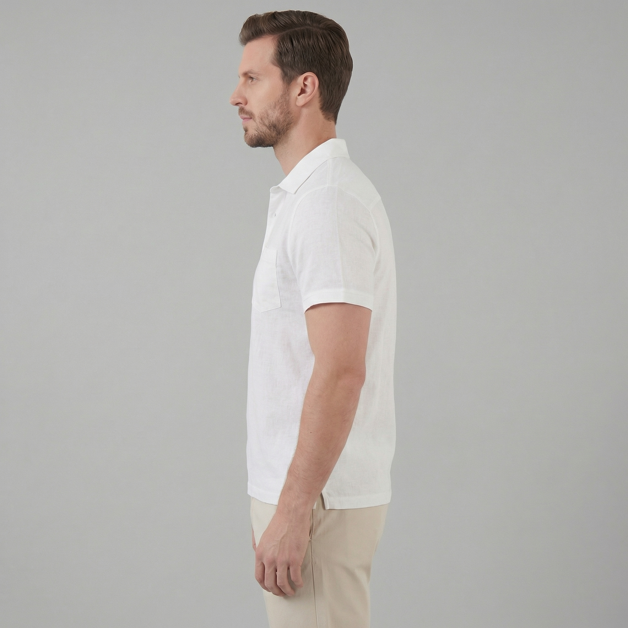 Men's short sleeve polo | relaxed summer t-shirt