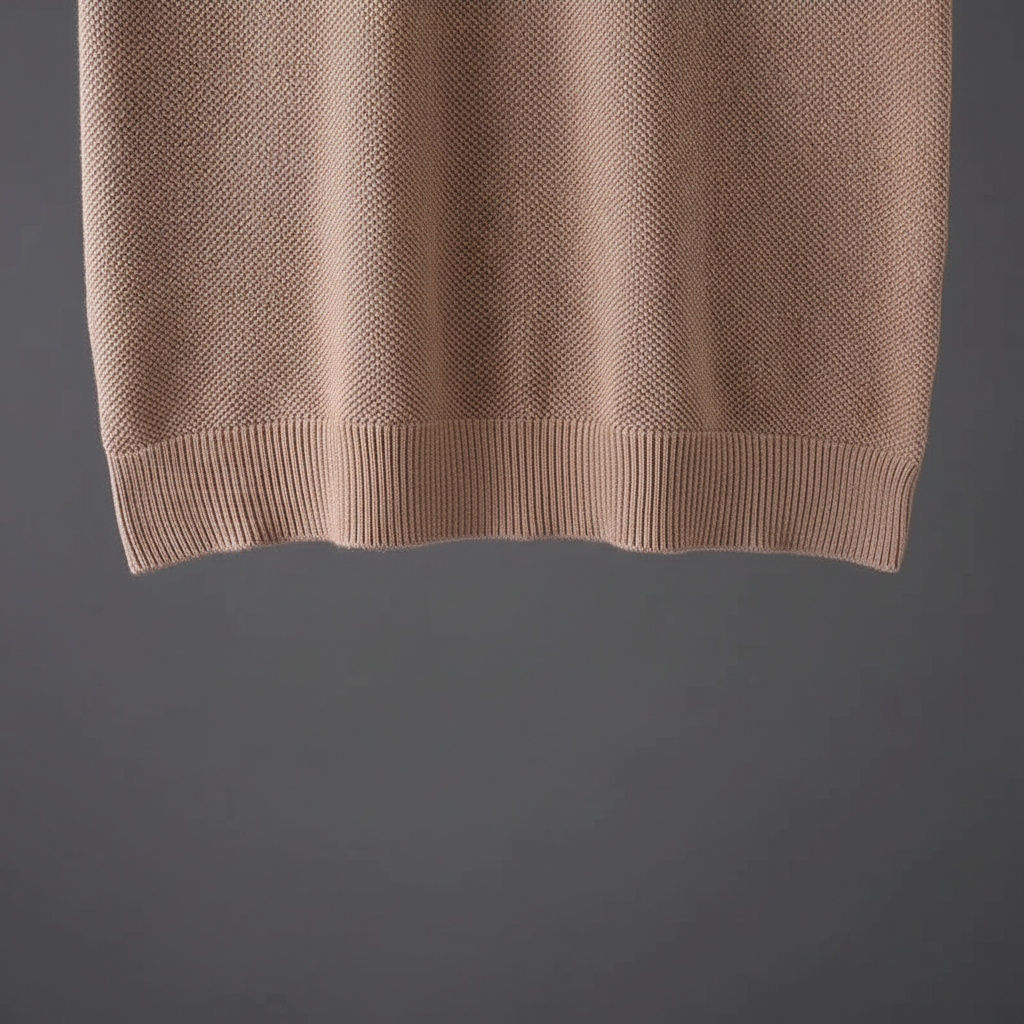 Polo en maille pour homme en coton avec coupe ajustée — décontracté