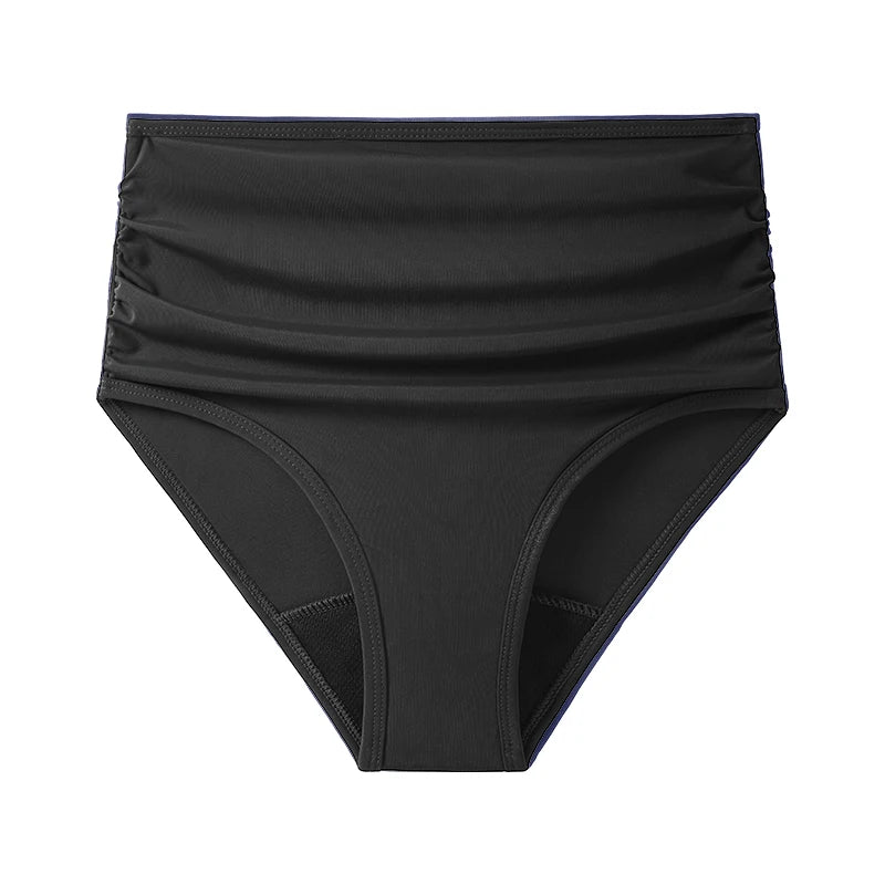 Maillot de bain menstruel pour femme à taille haute