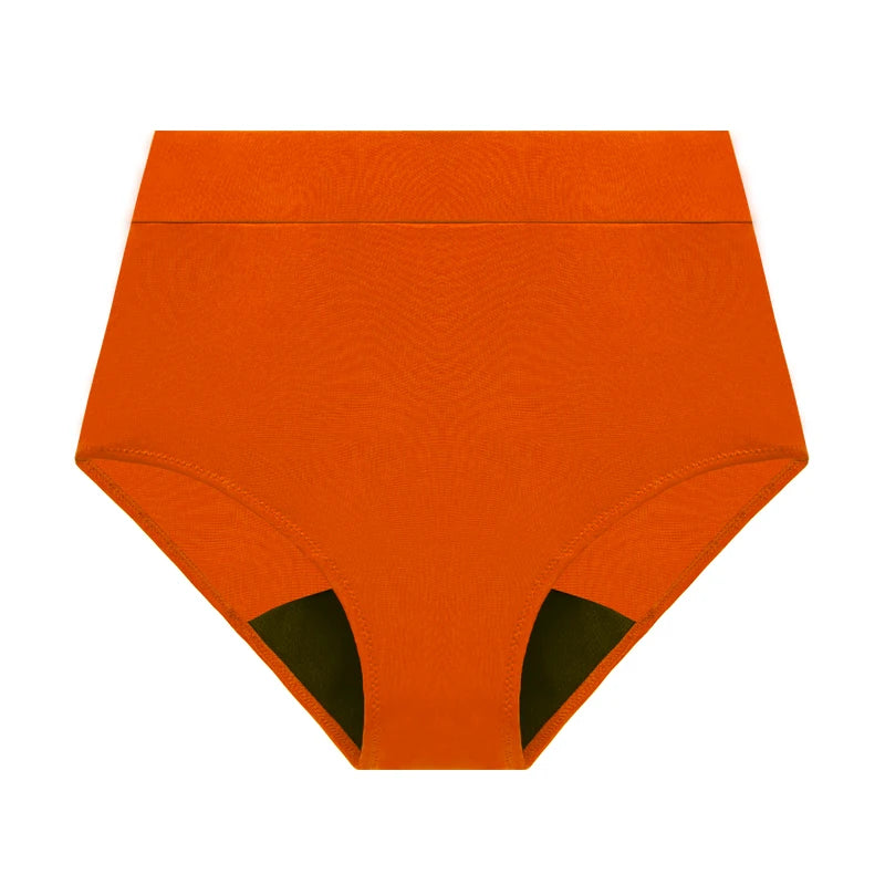 Maillot de bain menstruel pour femme à taille haute