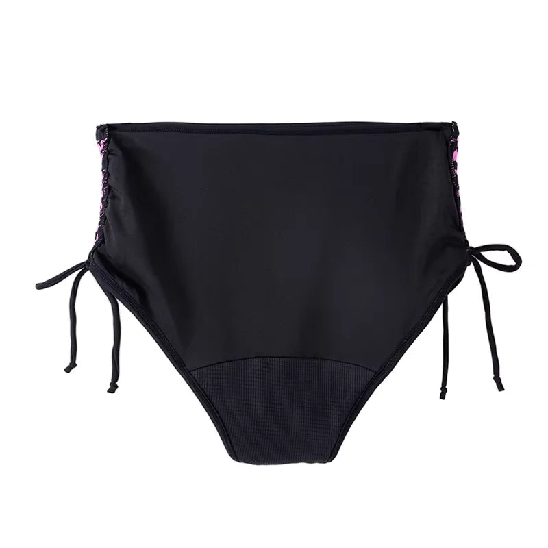 Maillot de bain menstruel pour femme à taille haute