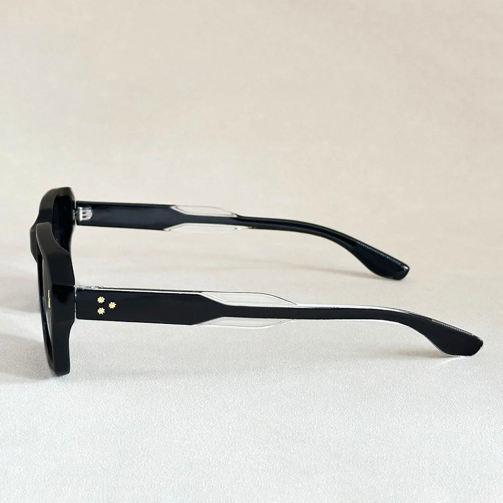 Óculos de Sol Quadrados de Luxo Retro Proteção UV400 Armação Grossa Unissexo