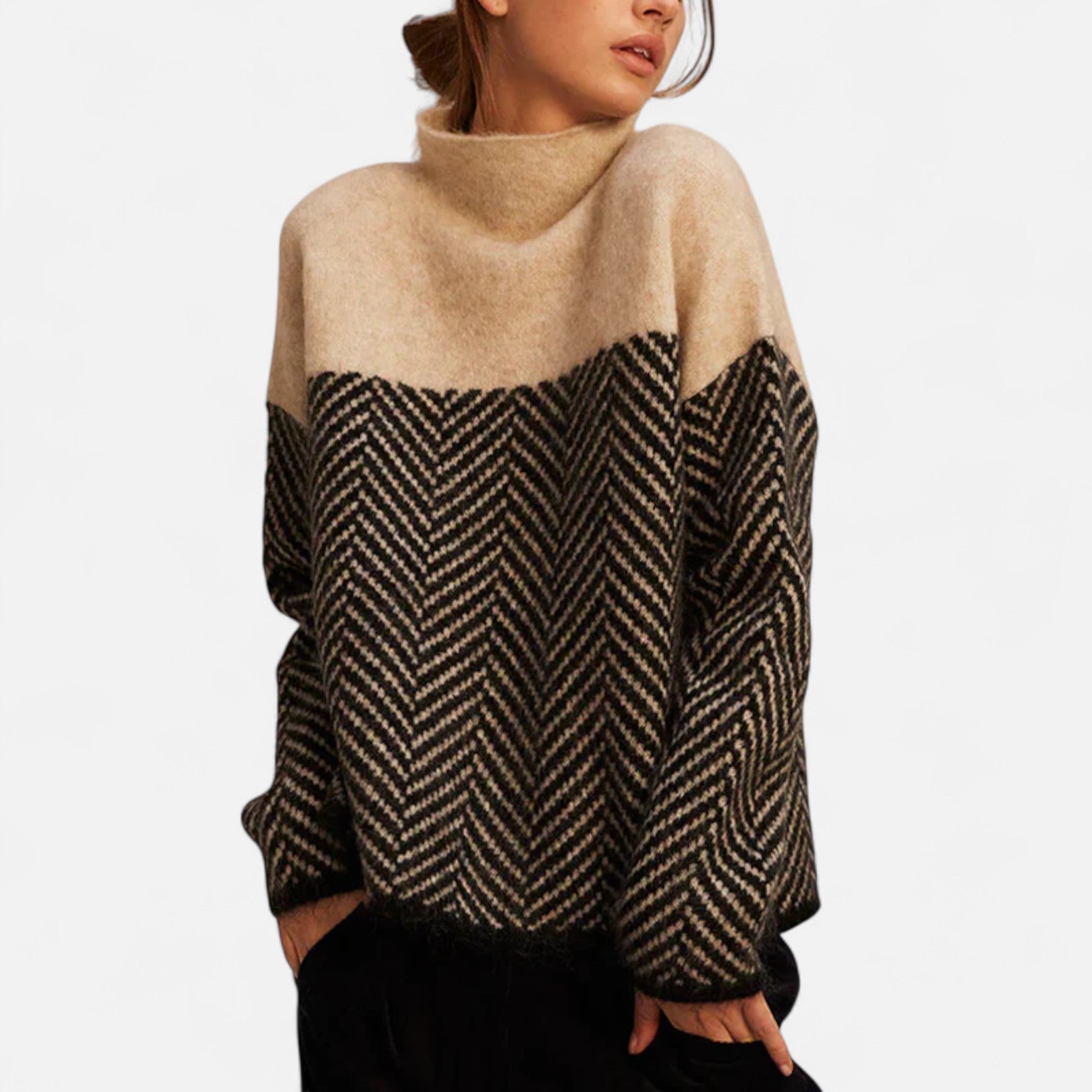Eliaro Moda | Pull Femme Col Montant Cachemire Premium