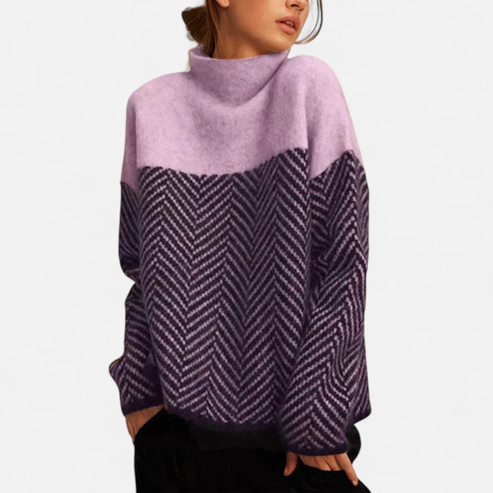 Eliaro Moda | Pull Femme Col Montant Cachemire Premium