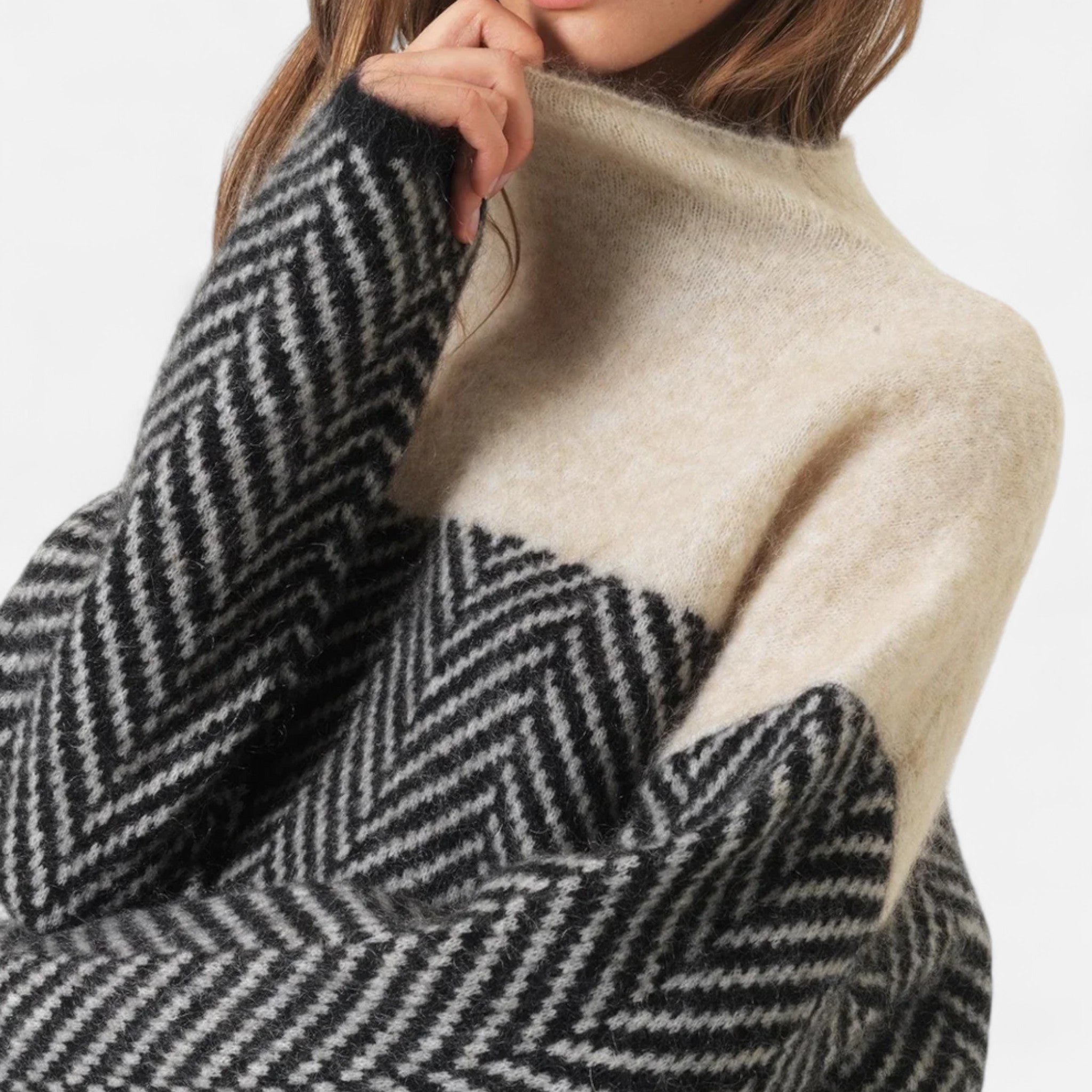 Eliaro Moda | Pull Femme Col Montant Cachemire Premium