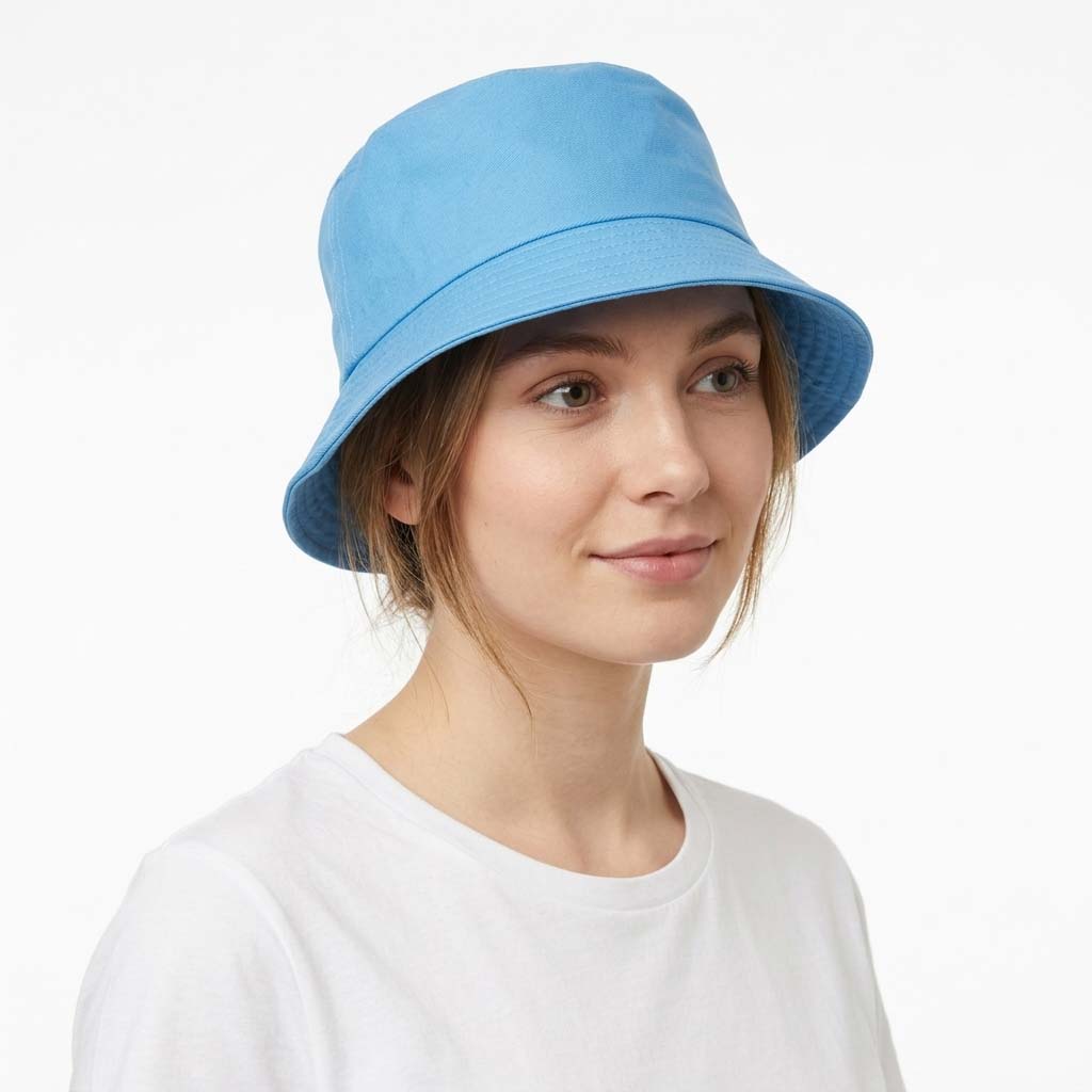 Gorro de pescador unisex - ala pespunteada rígida - estilo urbano casual