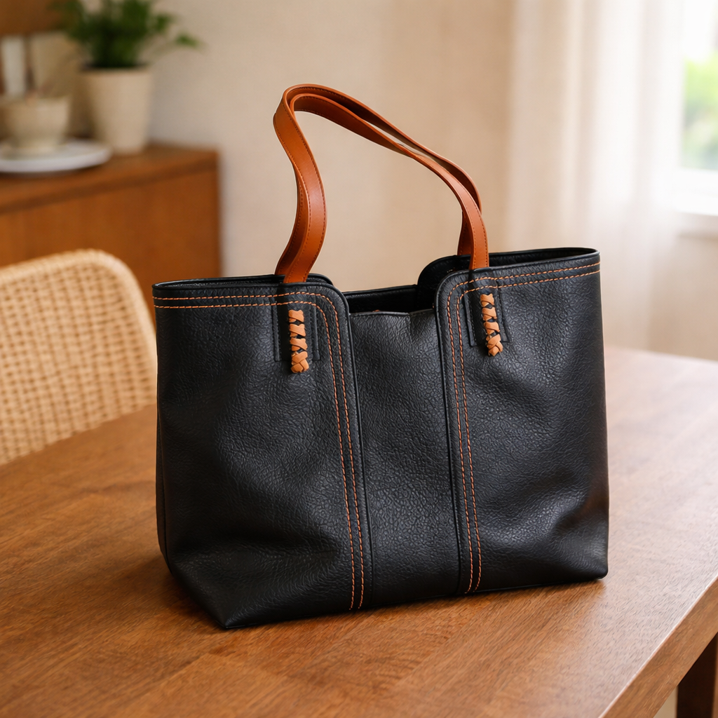 Borsa tote da donna shopper con silhouette strutturata