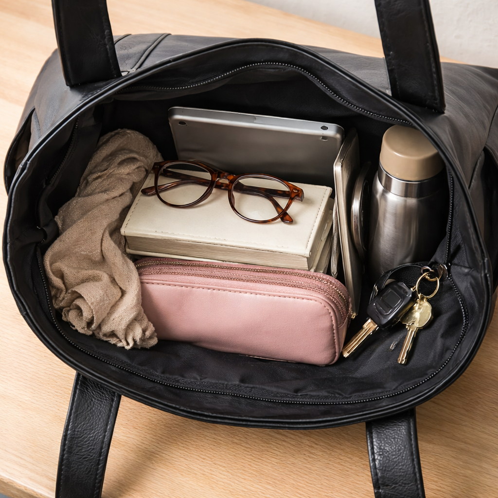 Borsa tote donna con manico regolabile e grande capacità