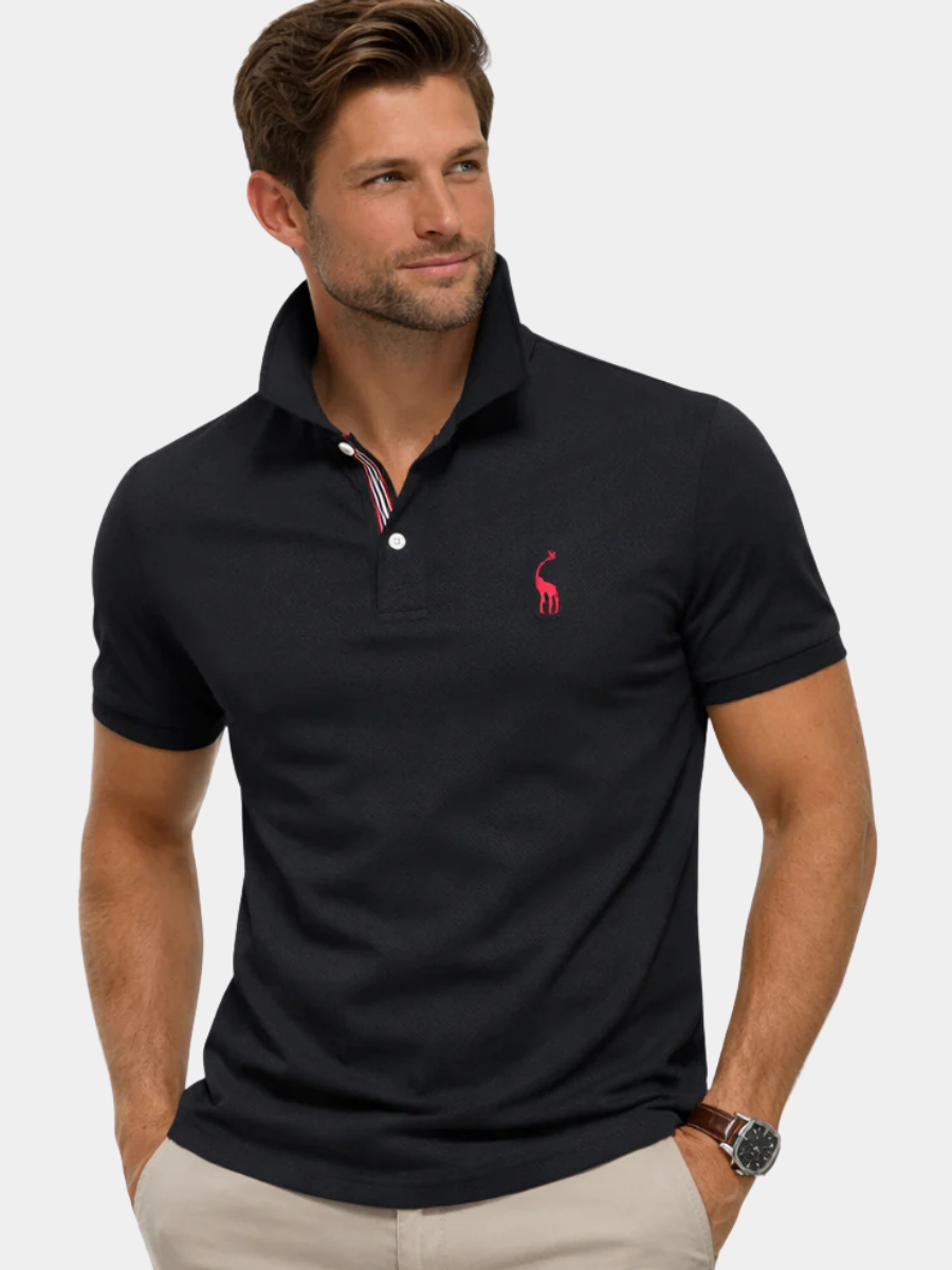 Polo di cotone da uomo a manica corta