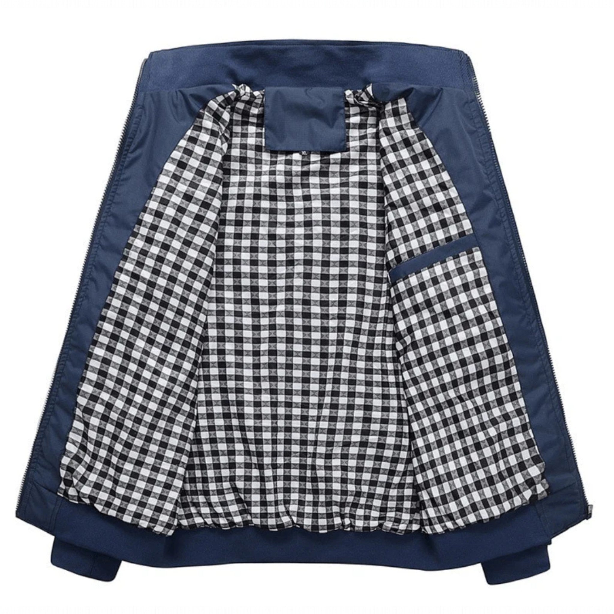 Veste bomber légère pour homme avec fermeture éclair et col montant