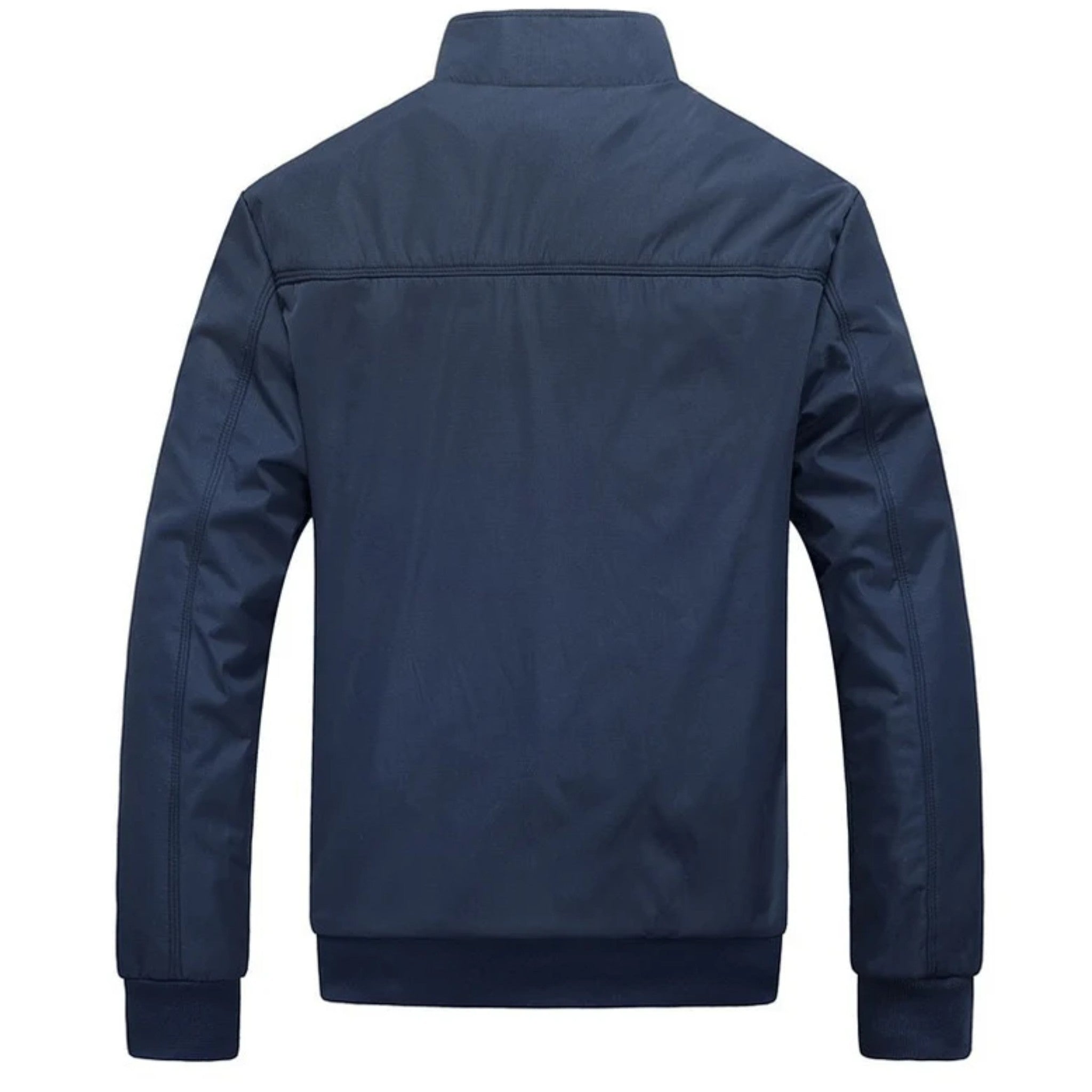 Veste bomber légère pour homme avec fermeture éclair et col montant