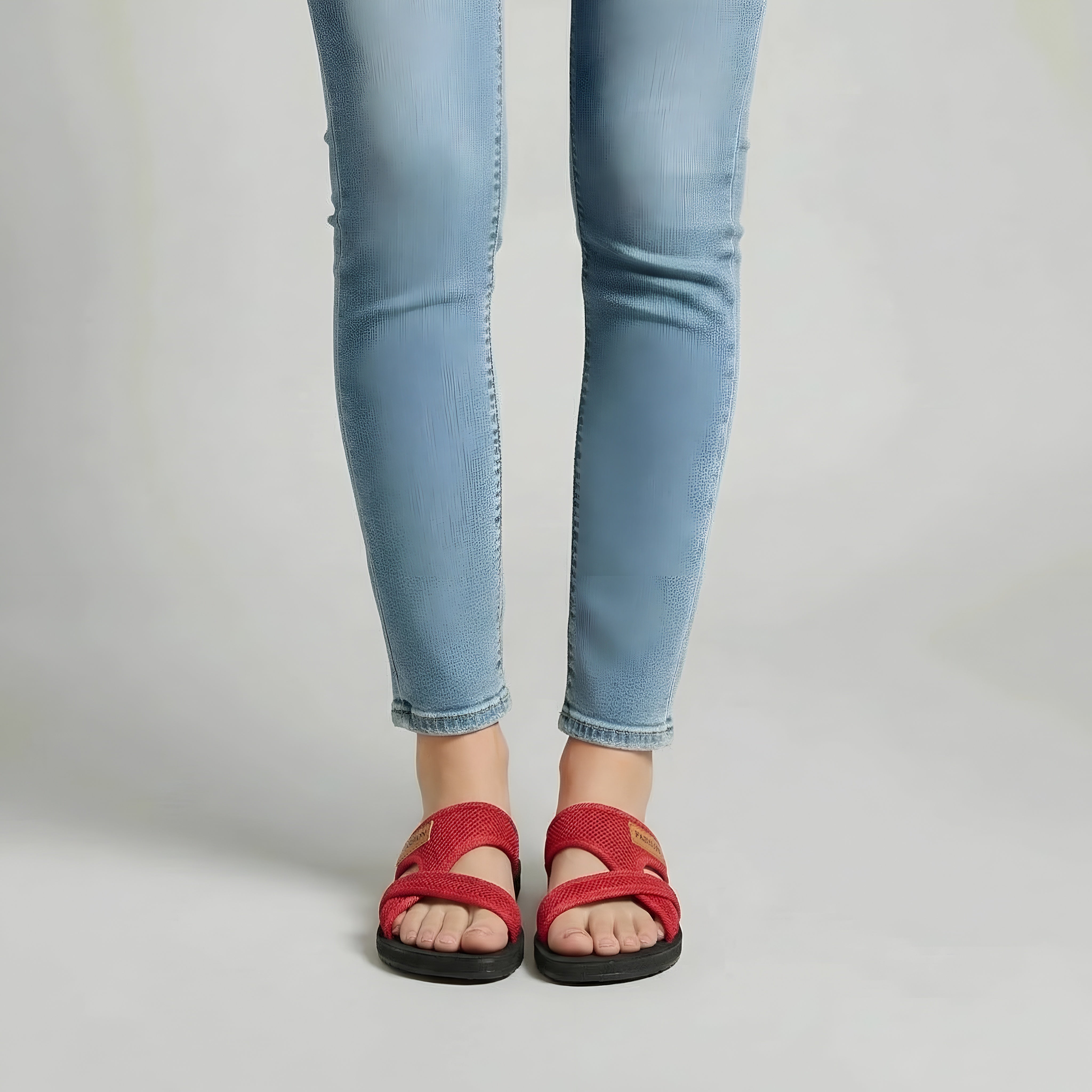 Sandalias Planas para Mujer Chanclas de Tela de Malla Pantuflas Ligeras de Goma