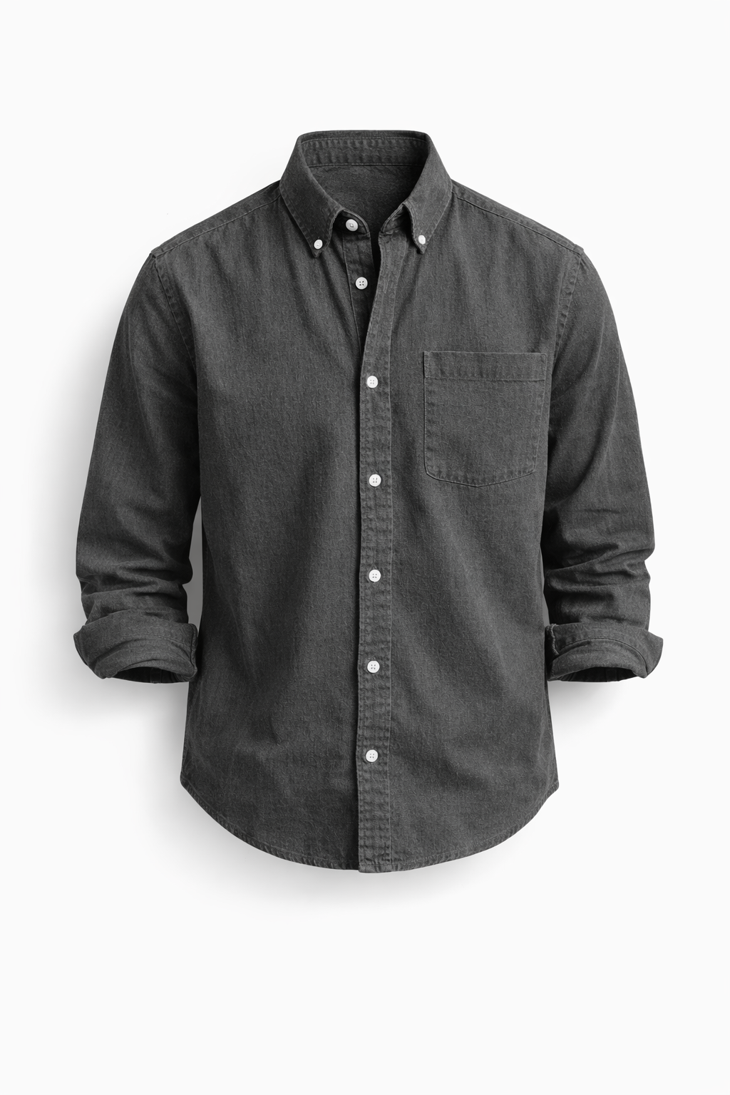Camicia casual da uomo a manica lunga