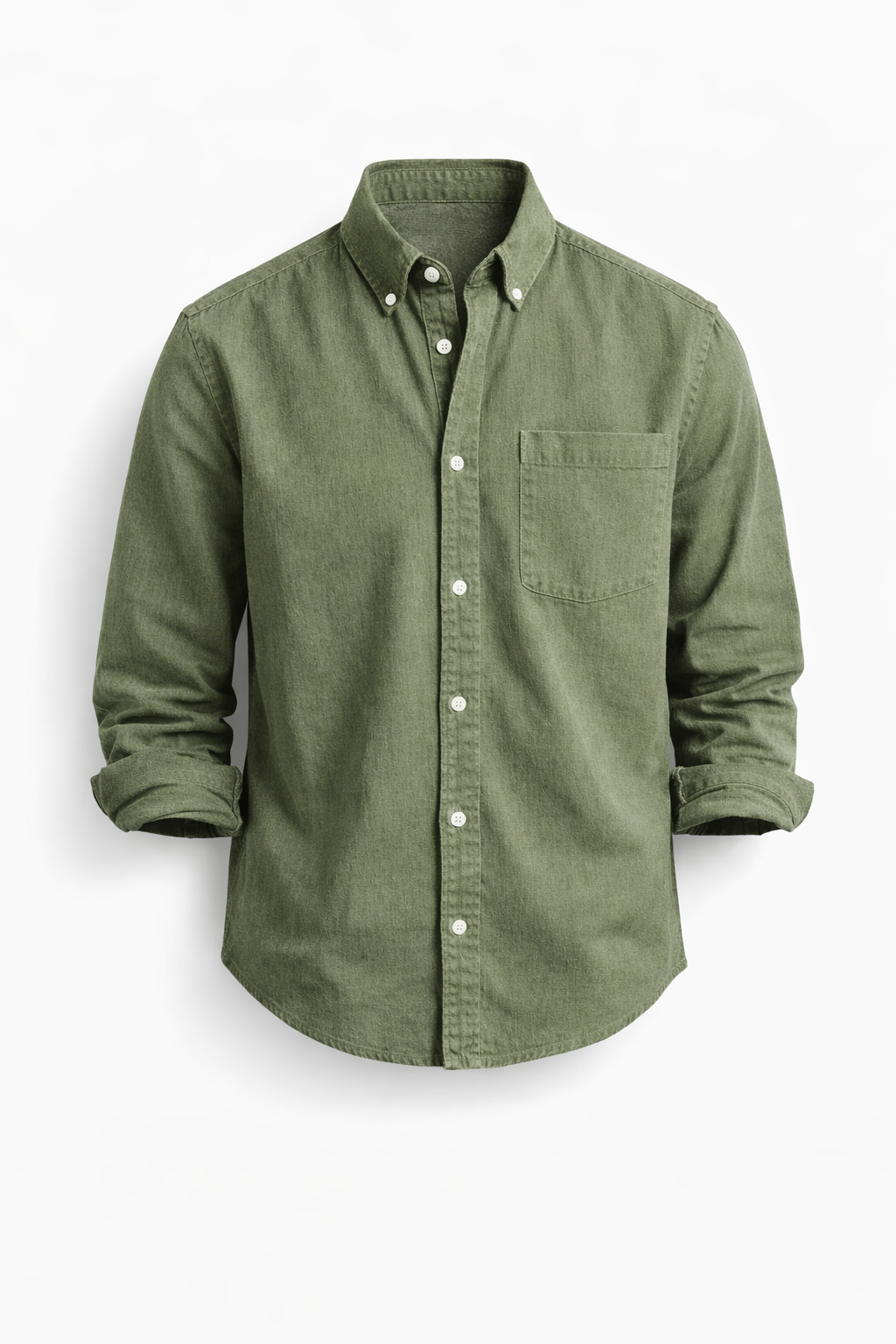 Camicia casual da uomo a manica lunga