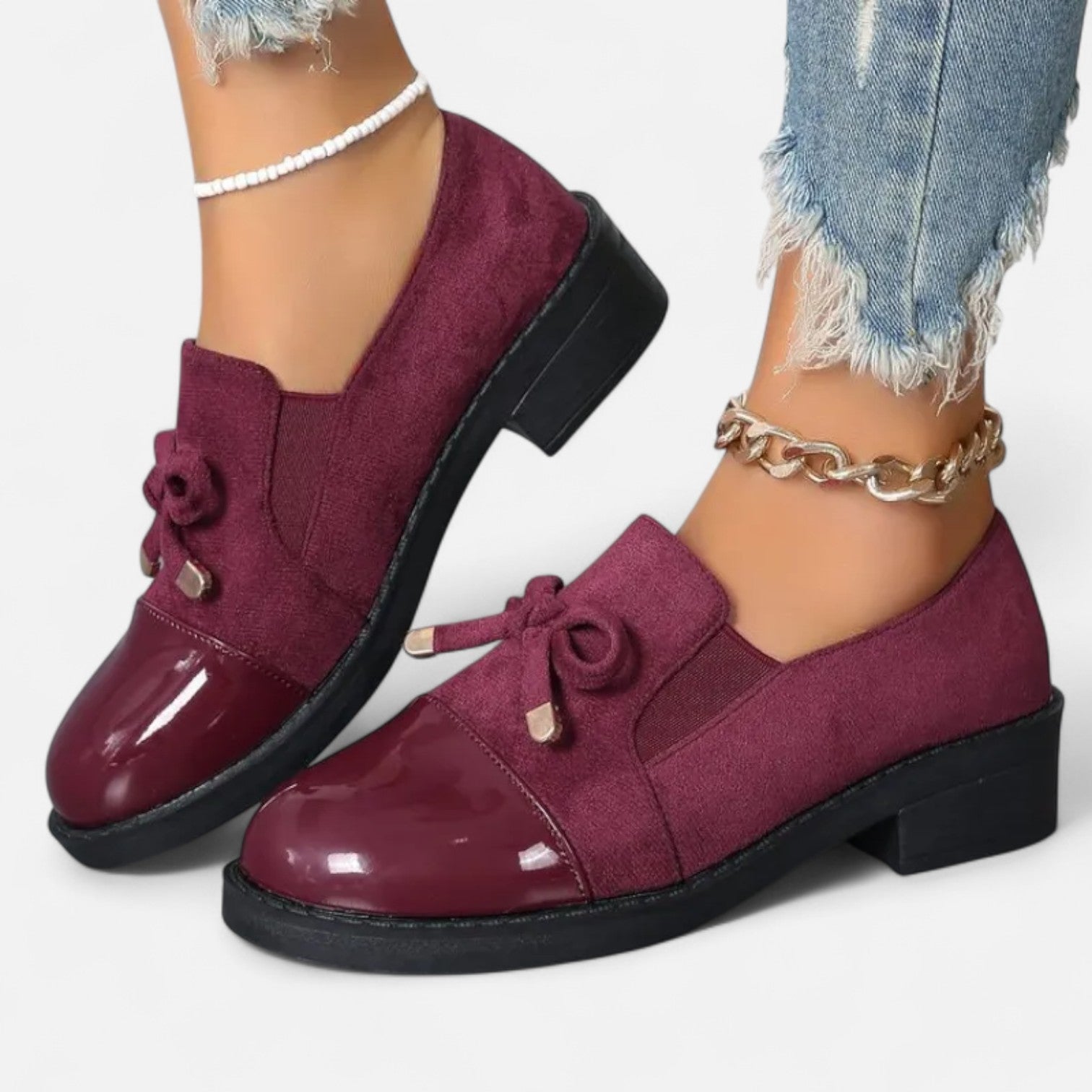 Eliaro Moda | Mocassins Rétro à Nœud Femme