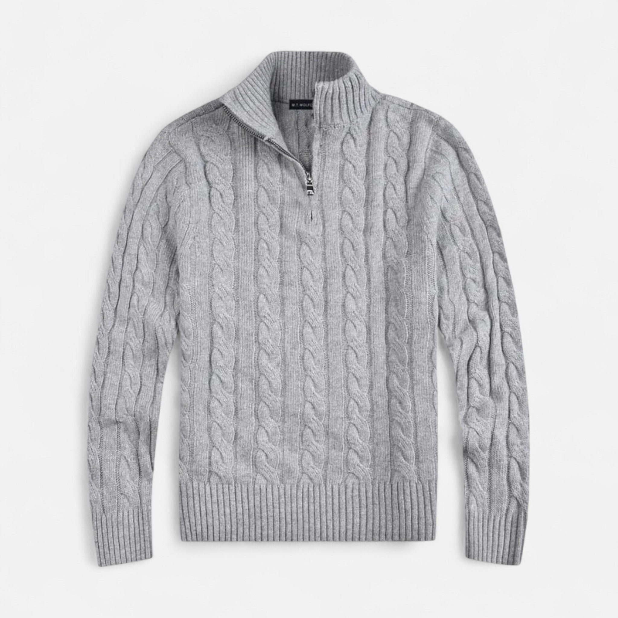 Eliaro Moda | Maglione Uomo Mezza Zip Collo Alto Stile Classico