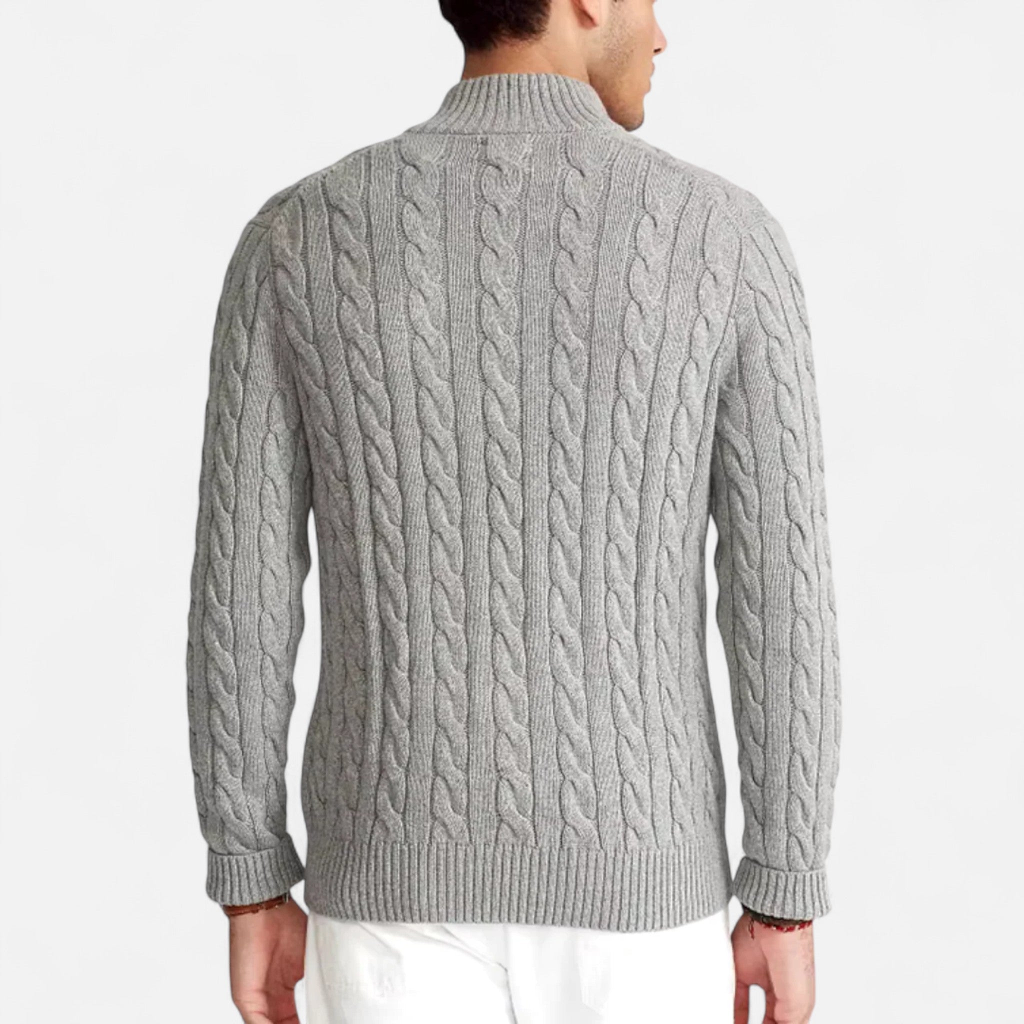Eliaro Moda | Maglione Uomo Mezza Zip Collo Alto Stile Classico