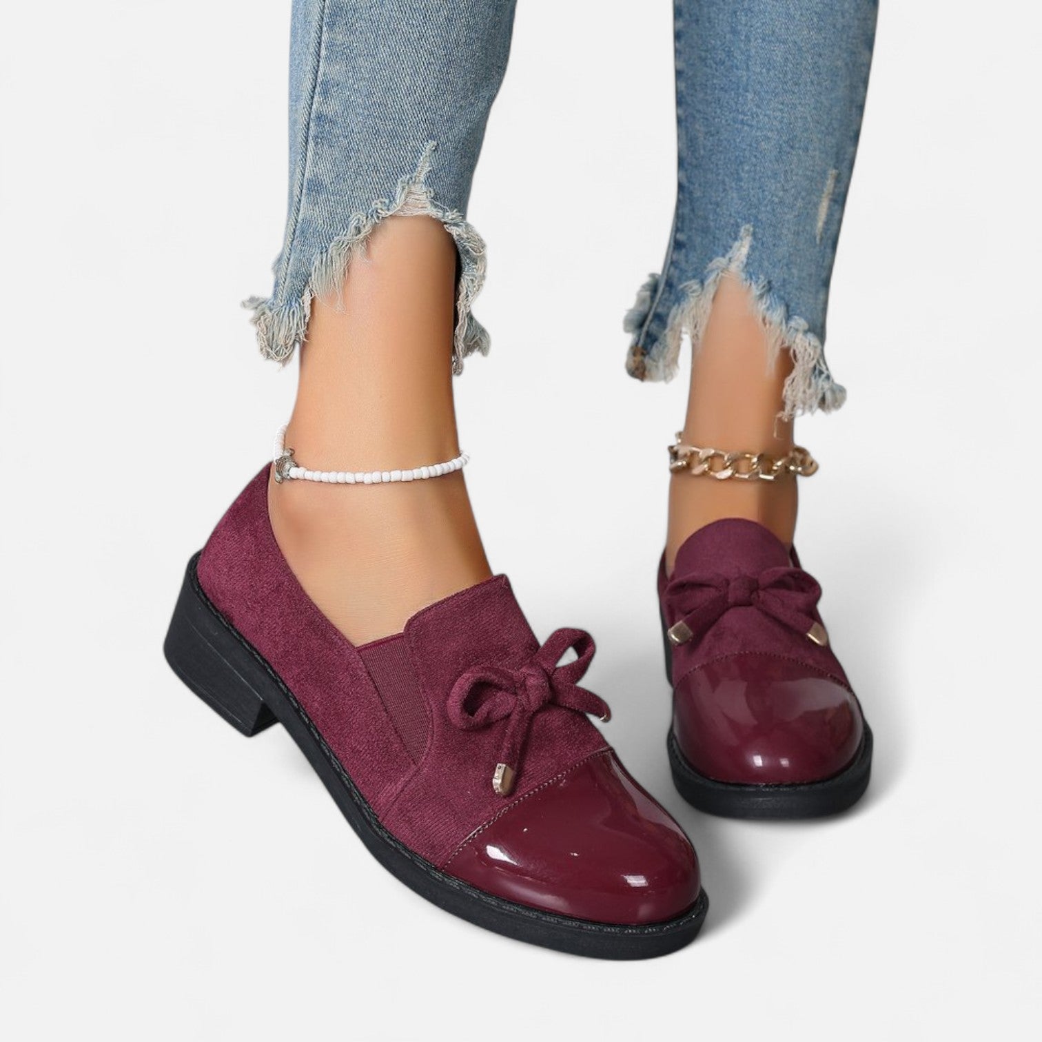 Eliaro Moda | Mocassins Rétro à Nœud Femme