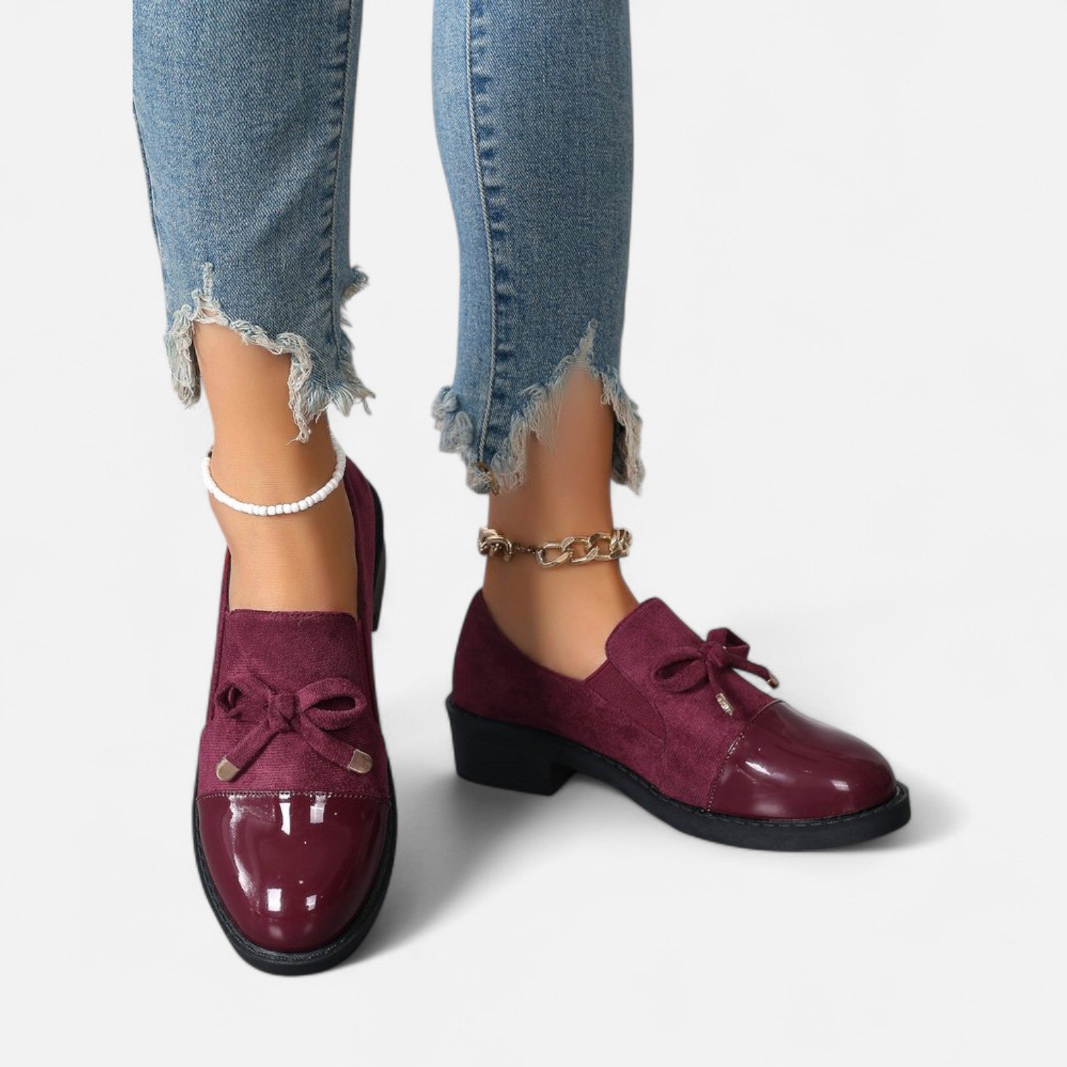 Eliaro Moda | Mocassins Rétro à Nœud Femme