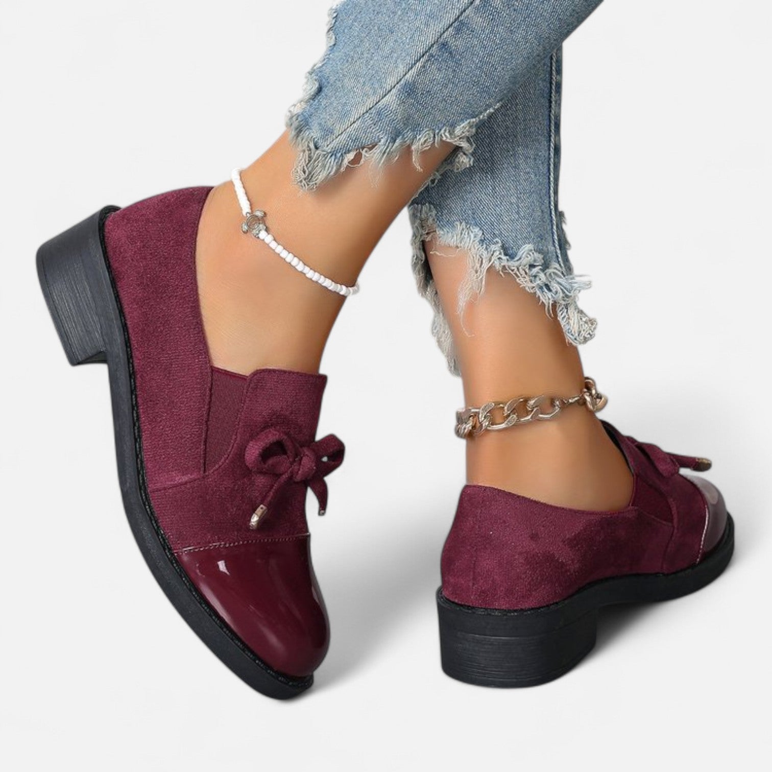Eliaro Moda | Mocassins Rétro à Nœud Femme