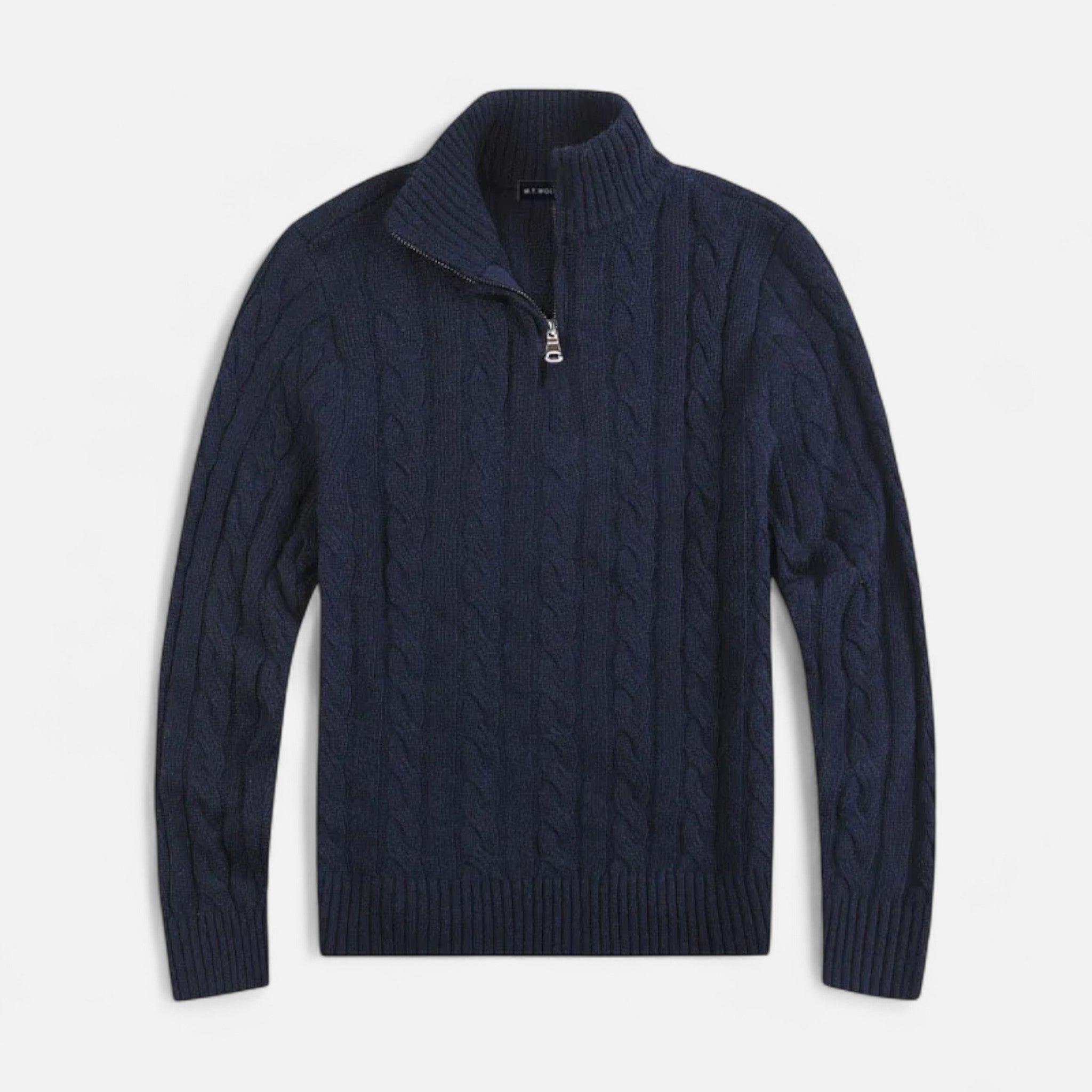 Eliaro Moda | Maglione Uomo Mezza Zip Collo Alto Stile Classico